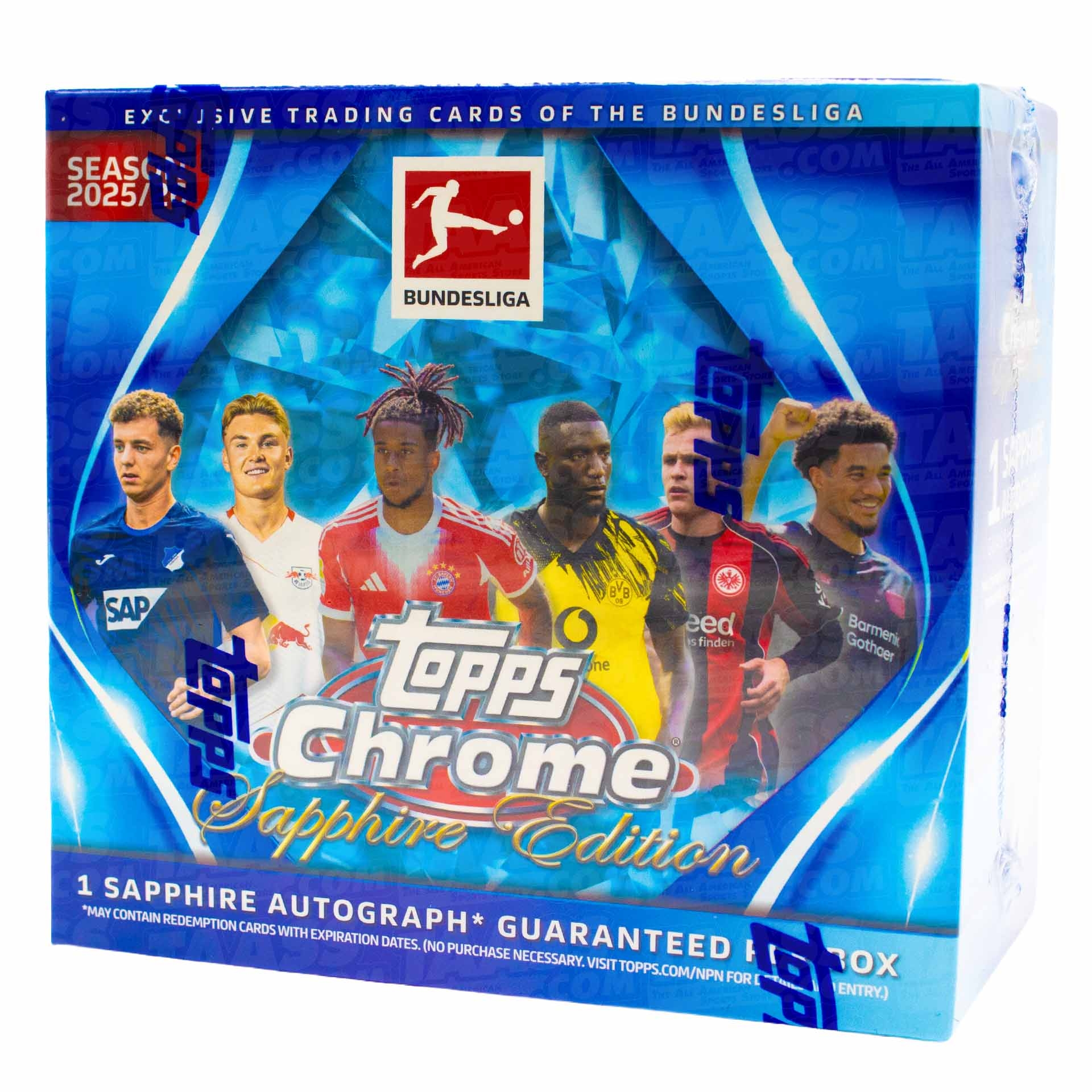 (LIVE BREAK) 2025/26 Topps Chrome Bundesliga Soccer Sapphire Edition  Hobby Box