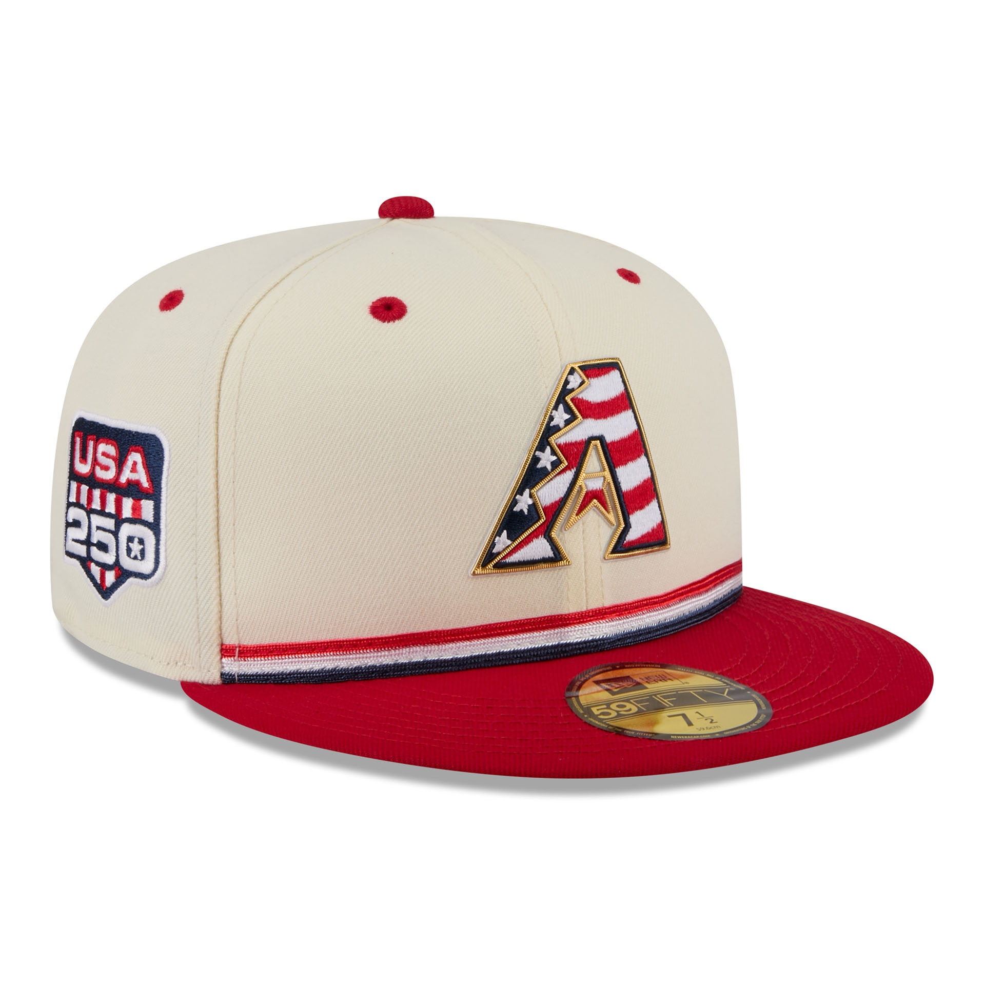 Arizona Diamondbacks 2026 4th of July USA 250 59FIFTY Fitted MLB Cap