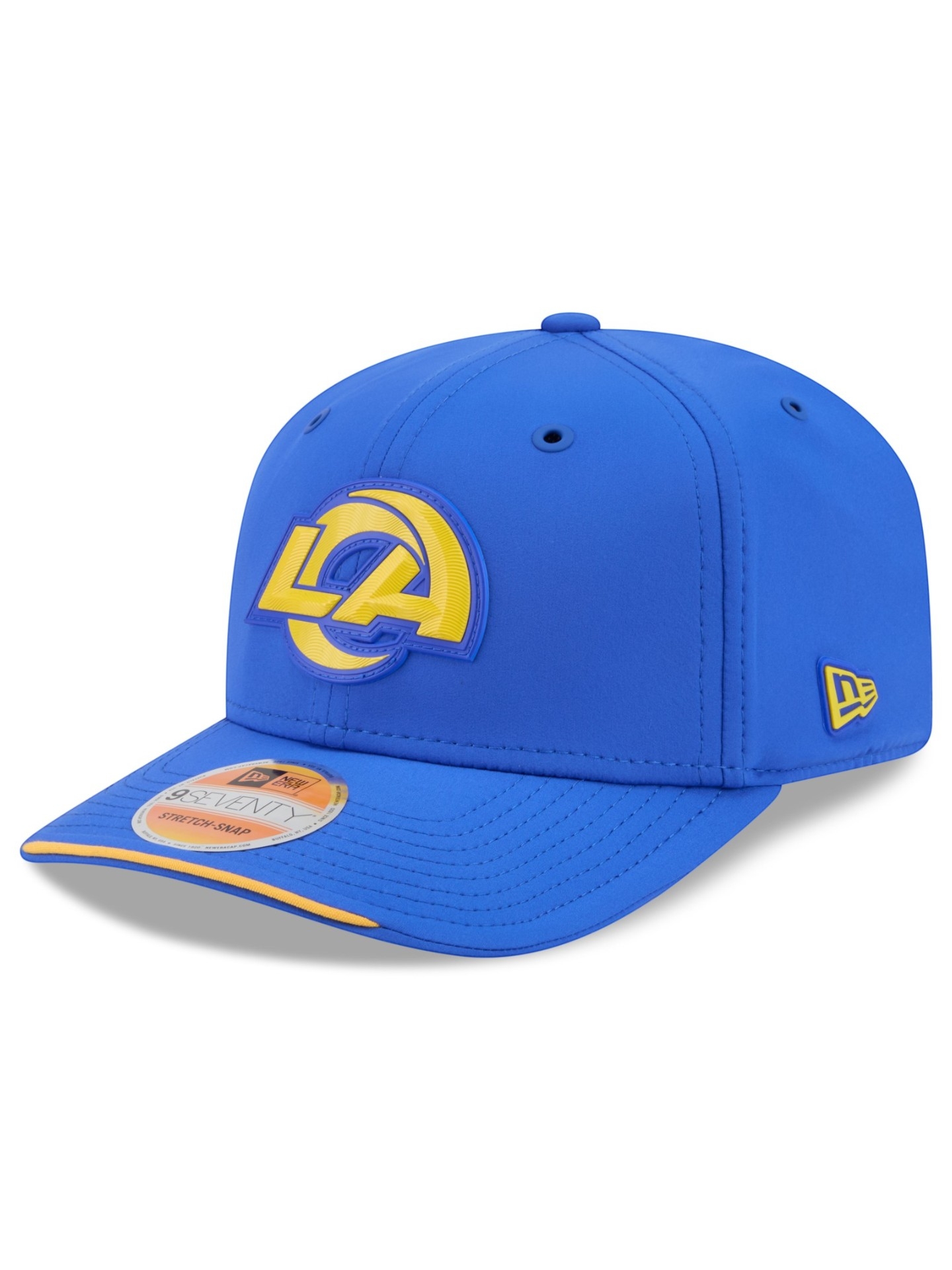 Los Angeles Rams 2026 NFL Sideline 9SEVENTY Stretch-Snap Cap Blau