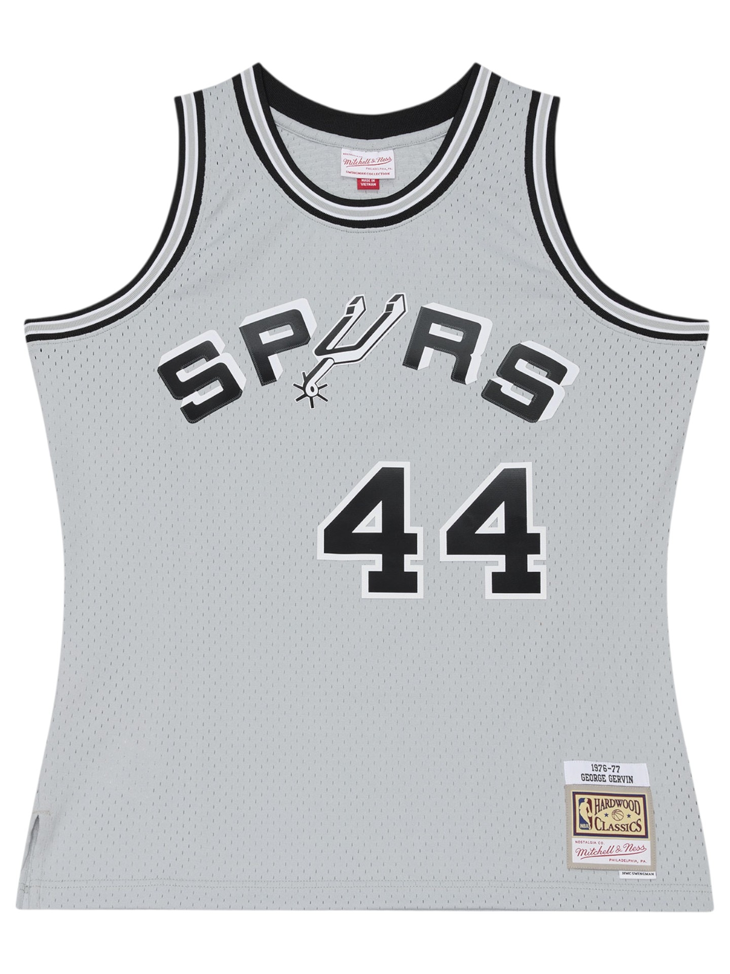 George Gervin #44 San Antonio Spurs 1976-77 Swingman NBA Trikot Grau
