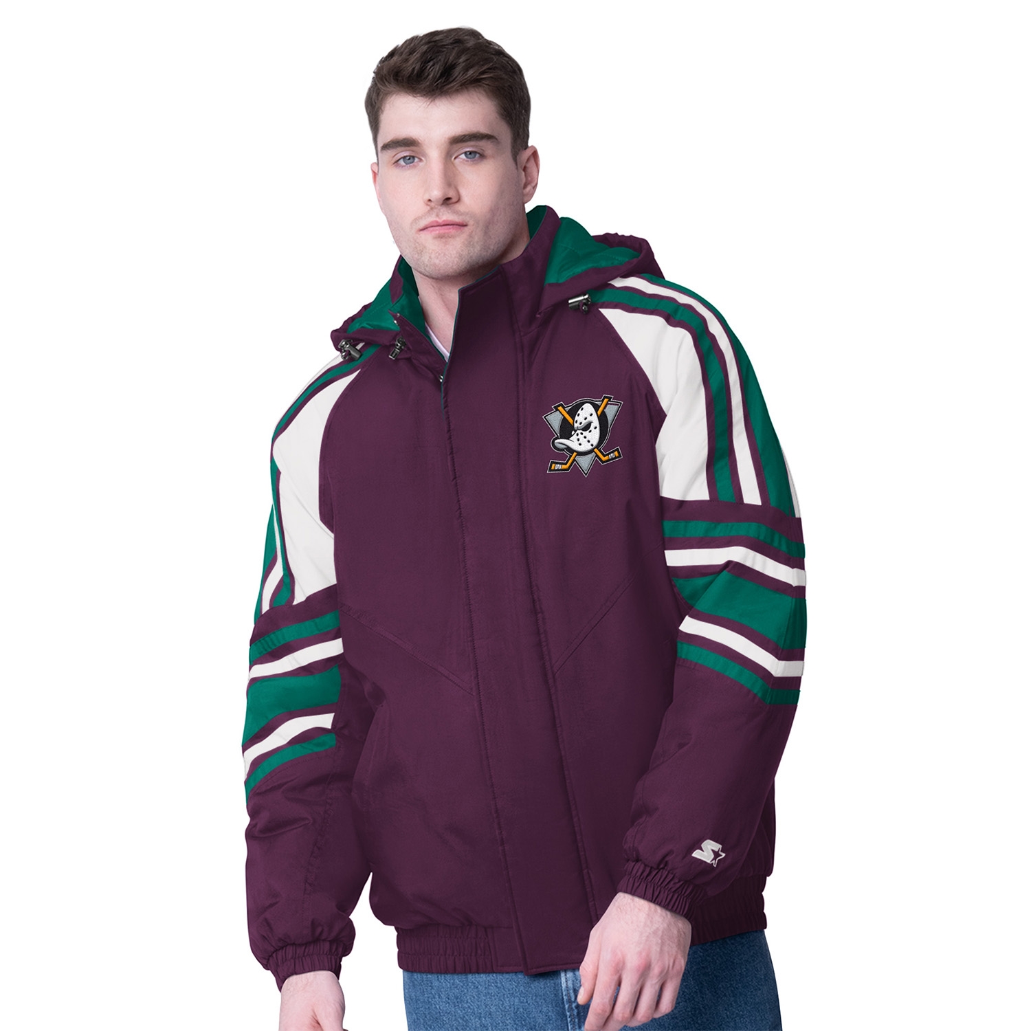 Anaheim Ducks Vintage Starter Frontier NHL Winterjacke Purple