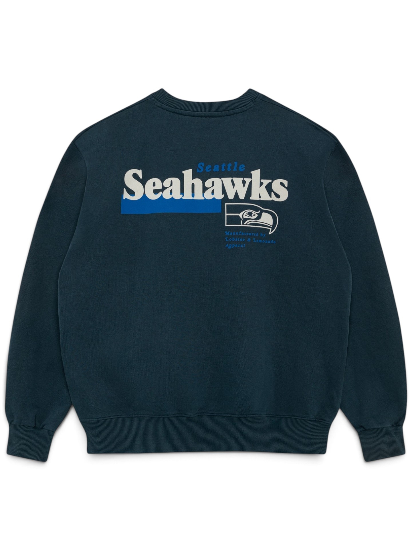 Seattle Seahawks L&L '96 Classics NFL Crew Sweater Navy