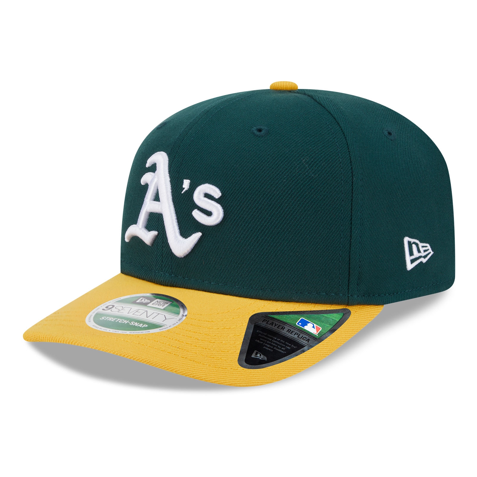 Athletics MLB Player Replica 9SEVENTY Stretch-Snap Cap Home