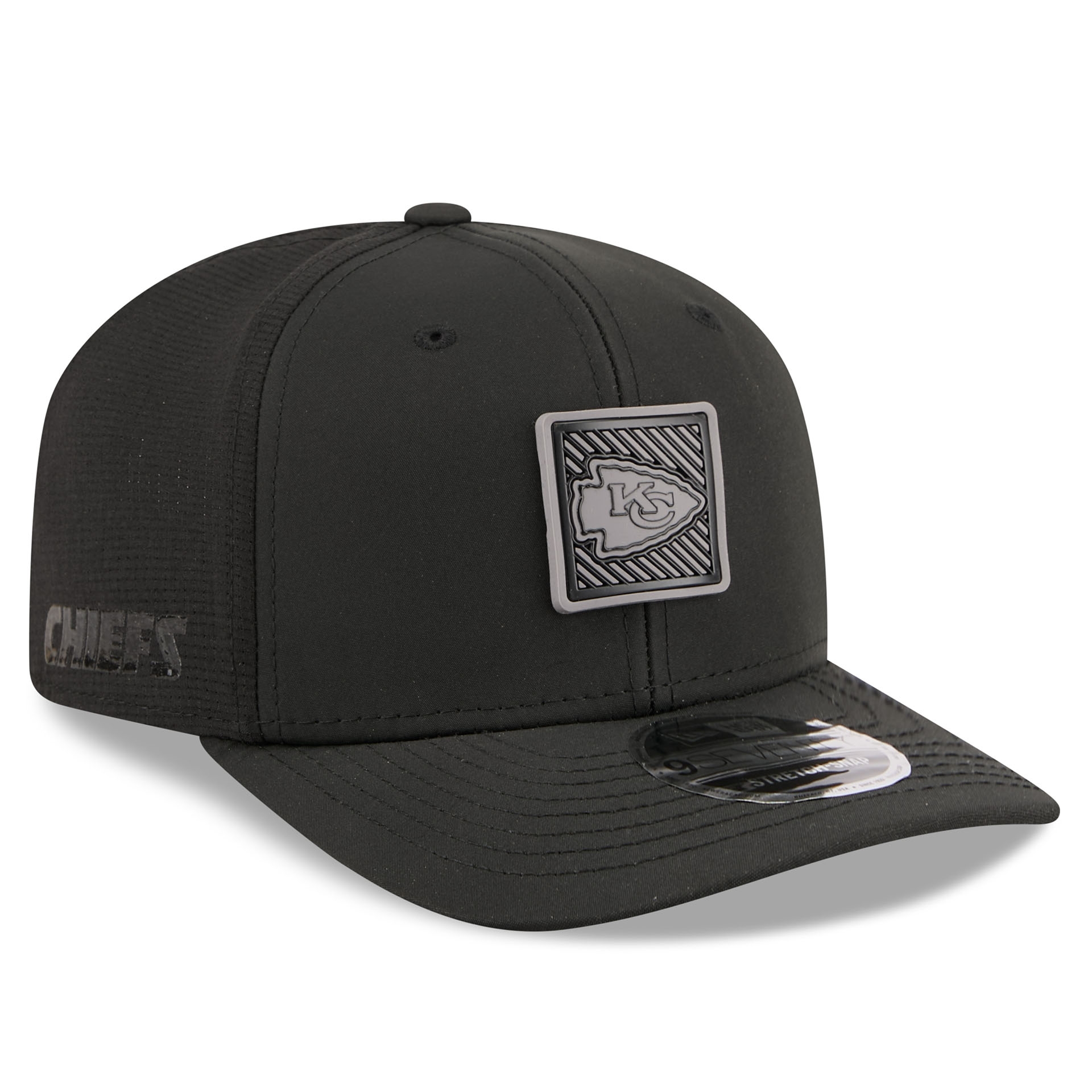 Kansas City Chiefs Black 2026 NFL Training Camp 9SEVENTY Stretch-Snap Cap Schwarz