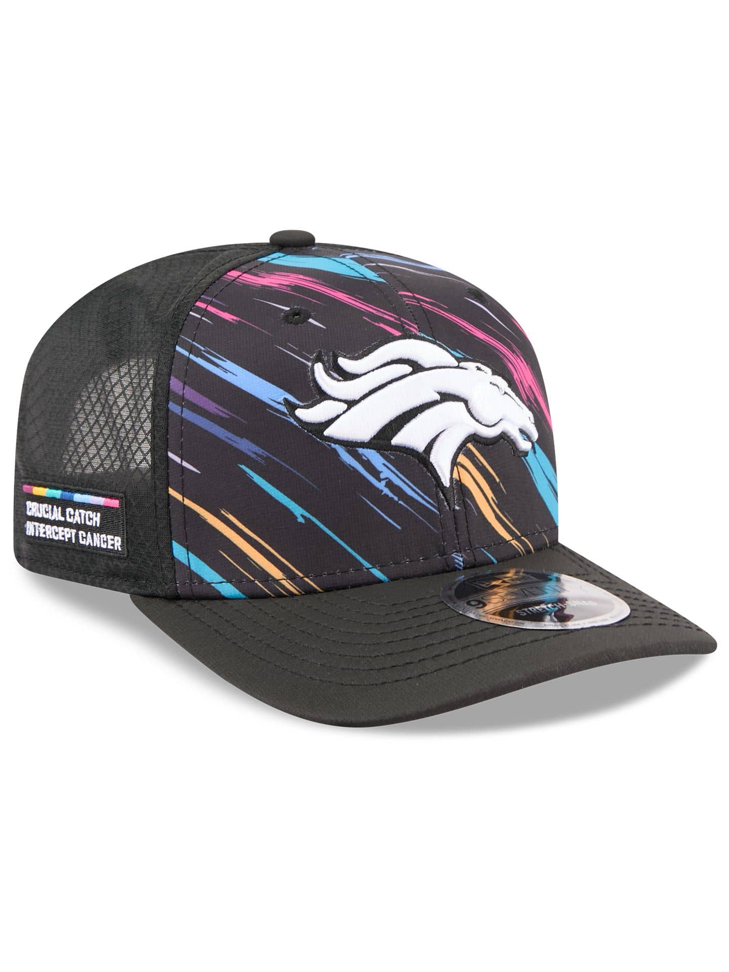 Denver Broncos 2026 NFL Crucial Catch 9SEVENTY Stretch-Snap Trucker Cap