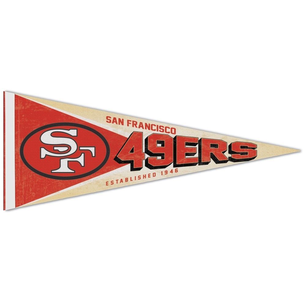 San Francisco 49ers Premium Throwback NFL Pennant