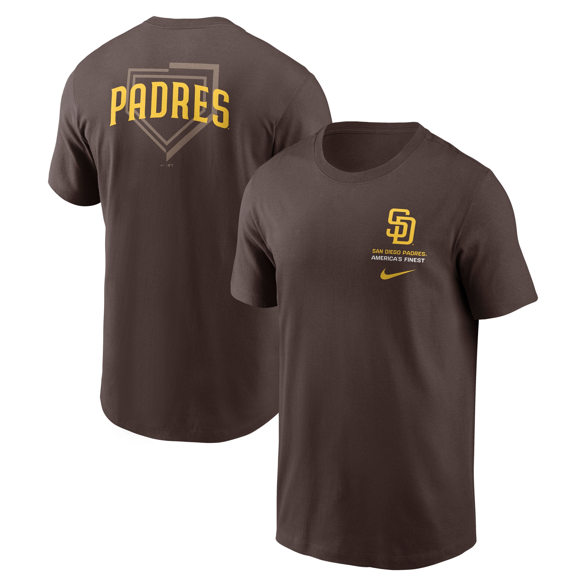 San Diego Padres Primetime 2-Hit T-Shirt Braun