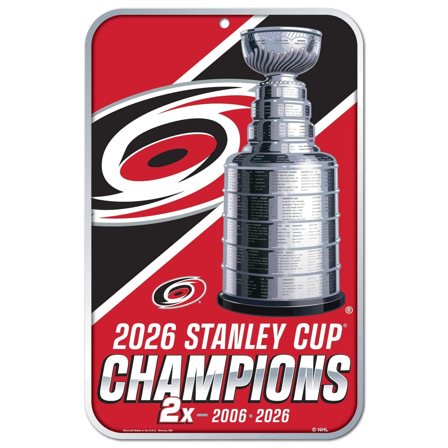 Carolina Hurricanes 2026 Stanley Cup Champions NHL Sign