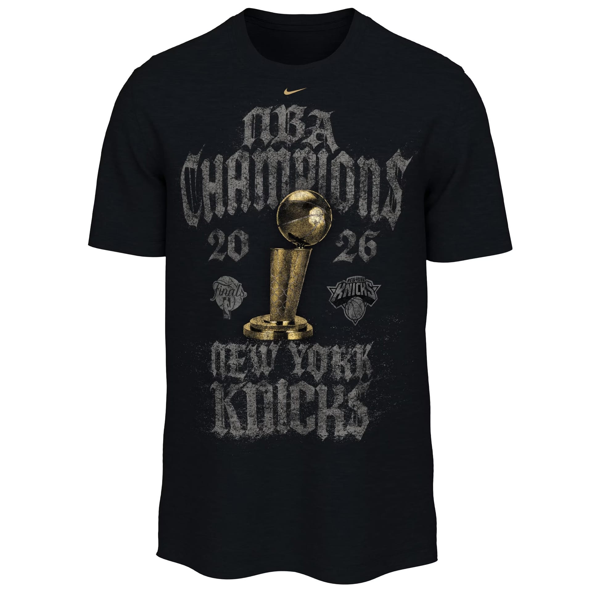 New York Knicks 2026 NBA Champions Locker Room T-Shirt Black