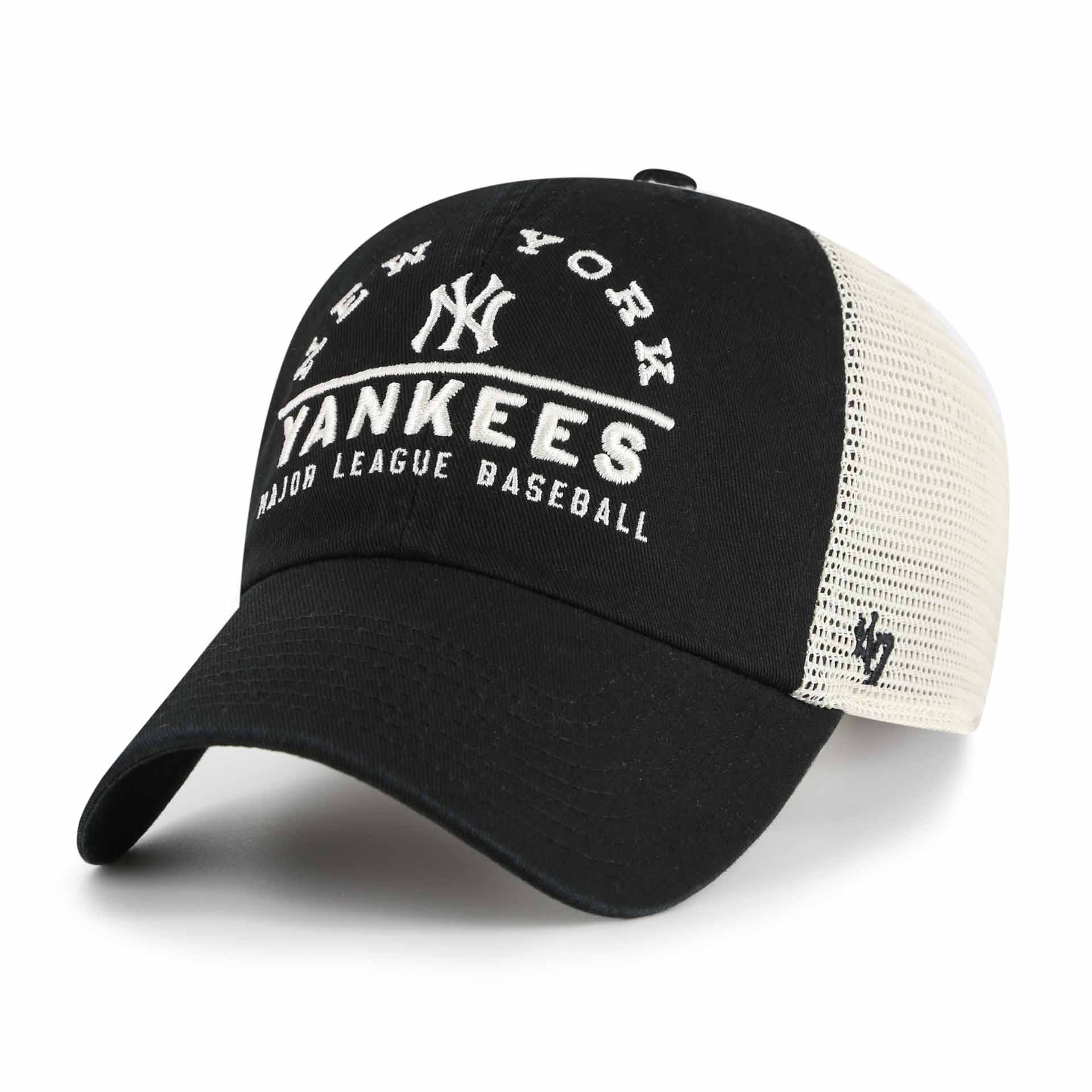 New York Yankees Windham '47 Clean Up Trucker NHL Cap Schwarz
