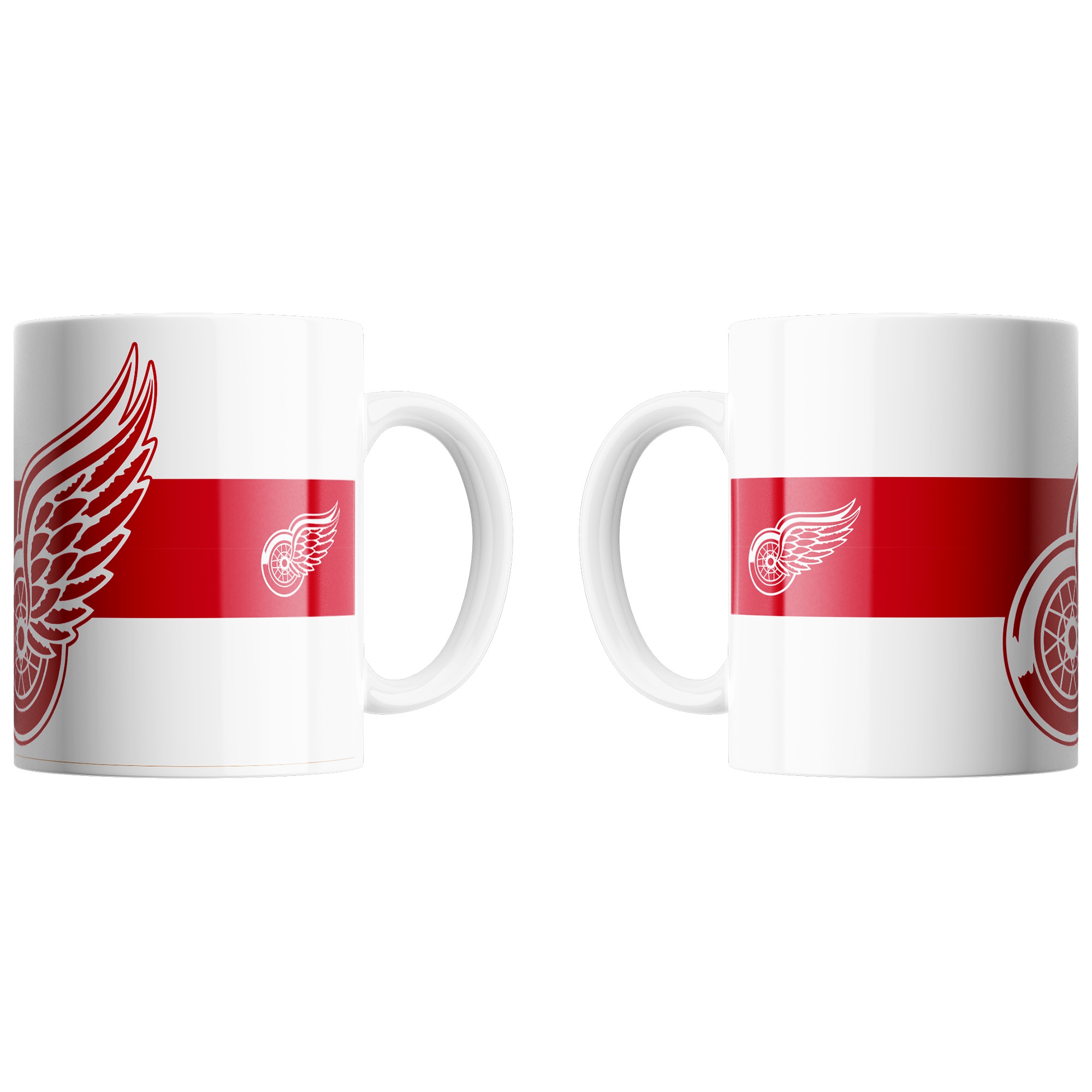 Detroit Red Wings Triple Logo NHL Jumbo Becher (450 ml)