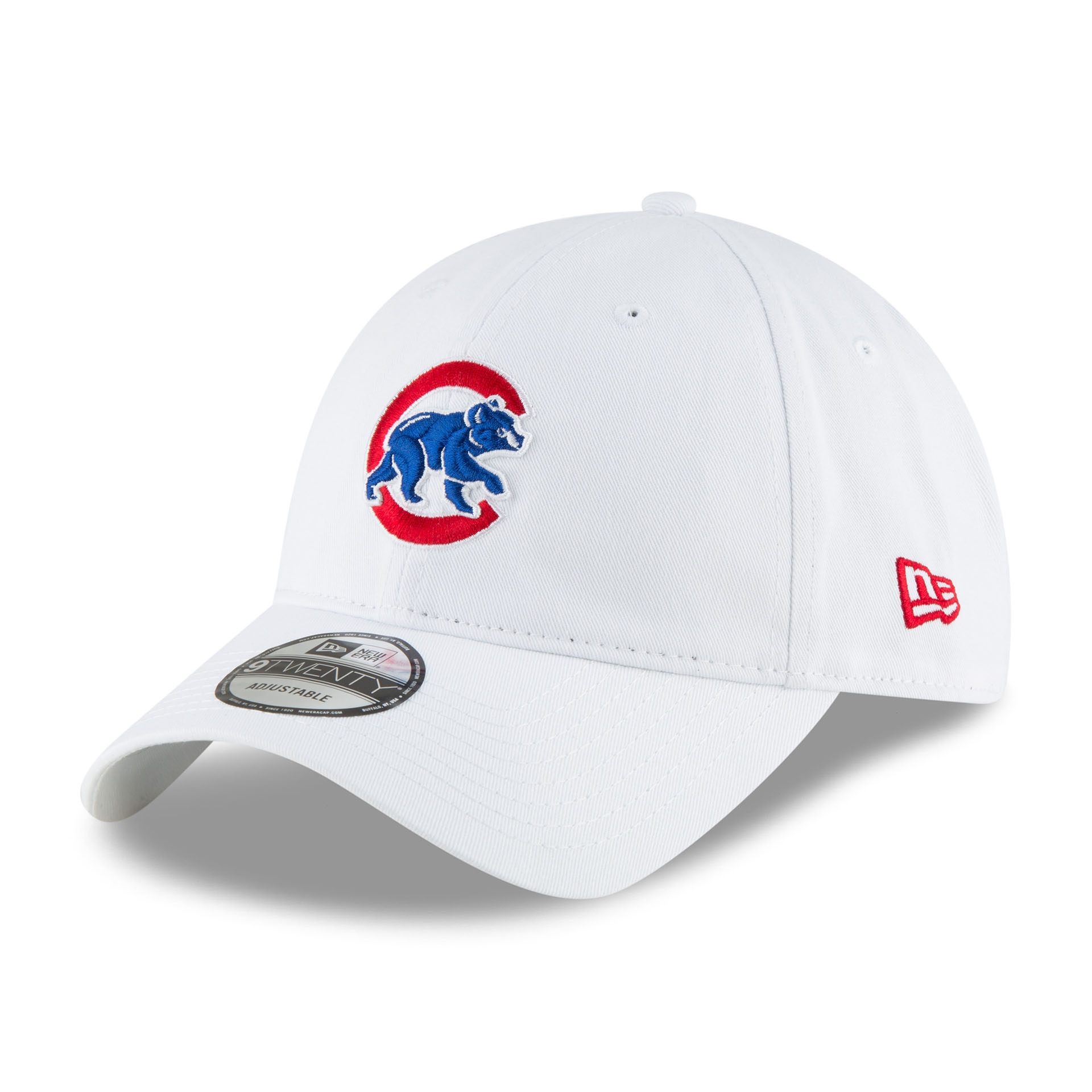 Chicago Cubs Bear Logo Classic 9TWENTY Adjustable MLB Cap Weiß