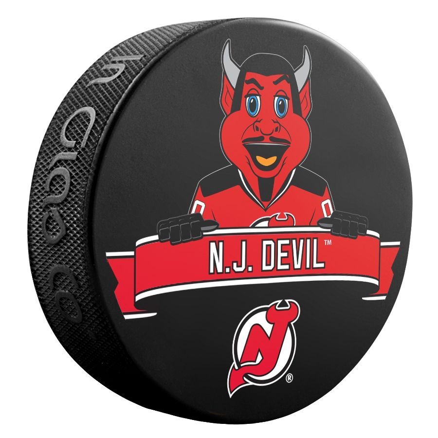 New Jersey Devils N.J. Devil Mascot NHL Souvenir Puck