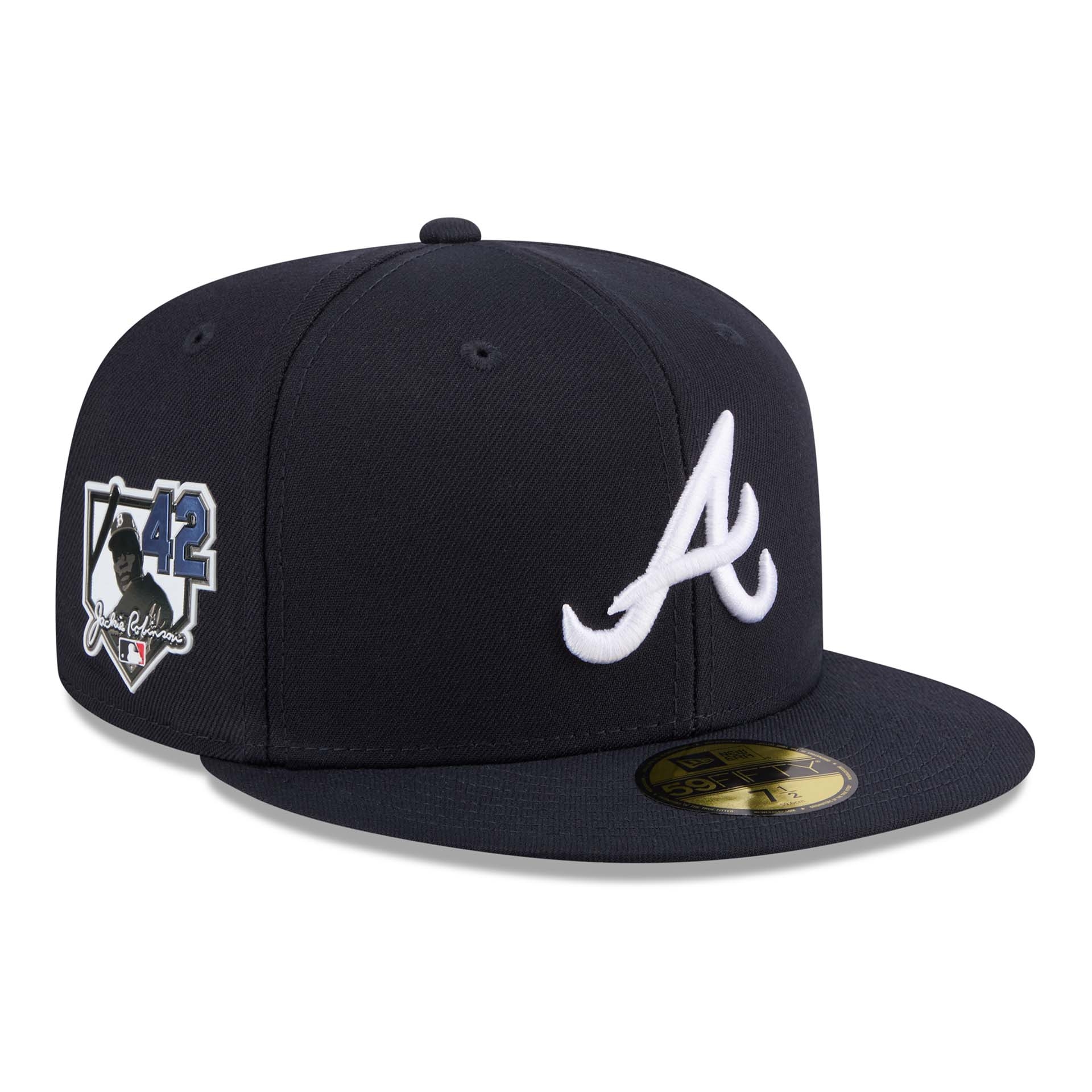 Atlanta Braves 2026 Jackie Robinson Day 59FIFTY Fitted Cap Navy