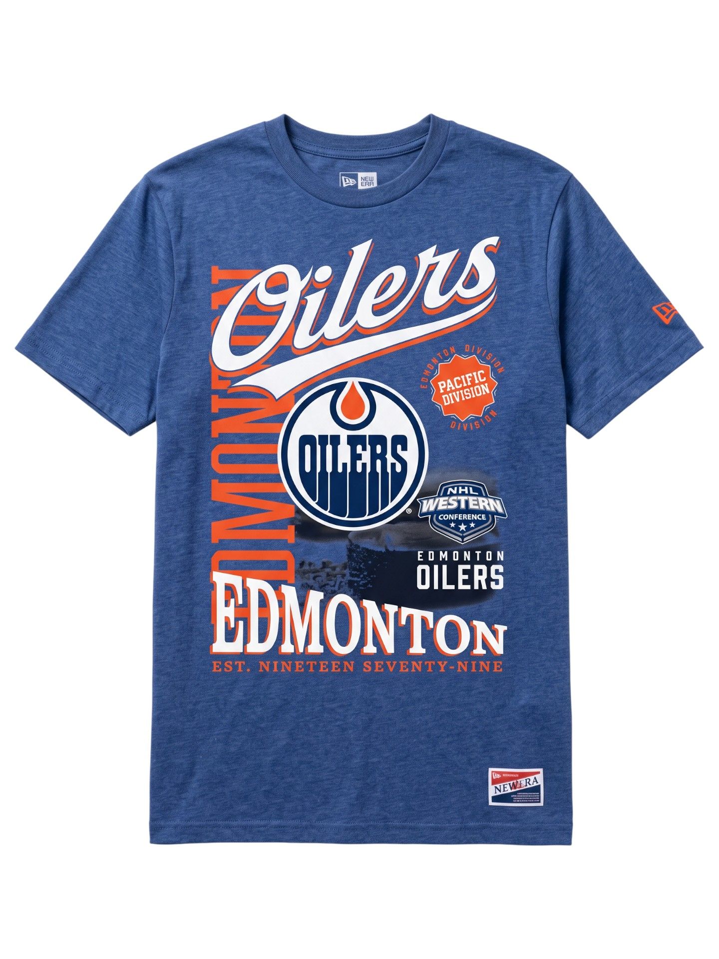 Edmonton Oilers Division Oversized NHL T-Shirt Blau