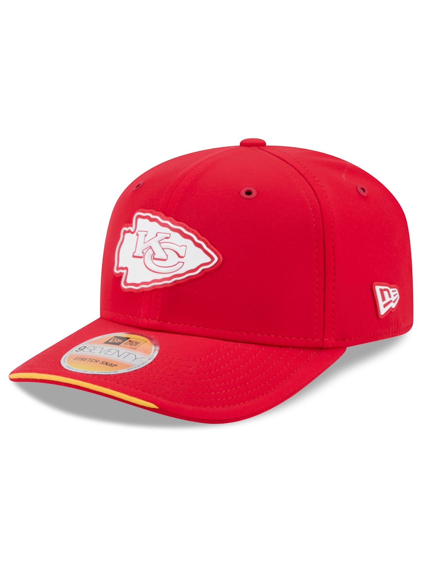 Kansas City Chiefs 2026 NFL Sideline 9SEVENTY Stretch-Snap Cap Rot