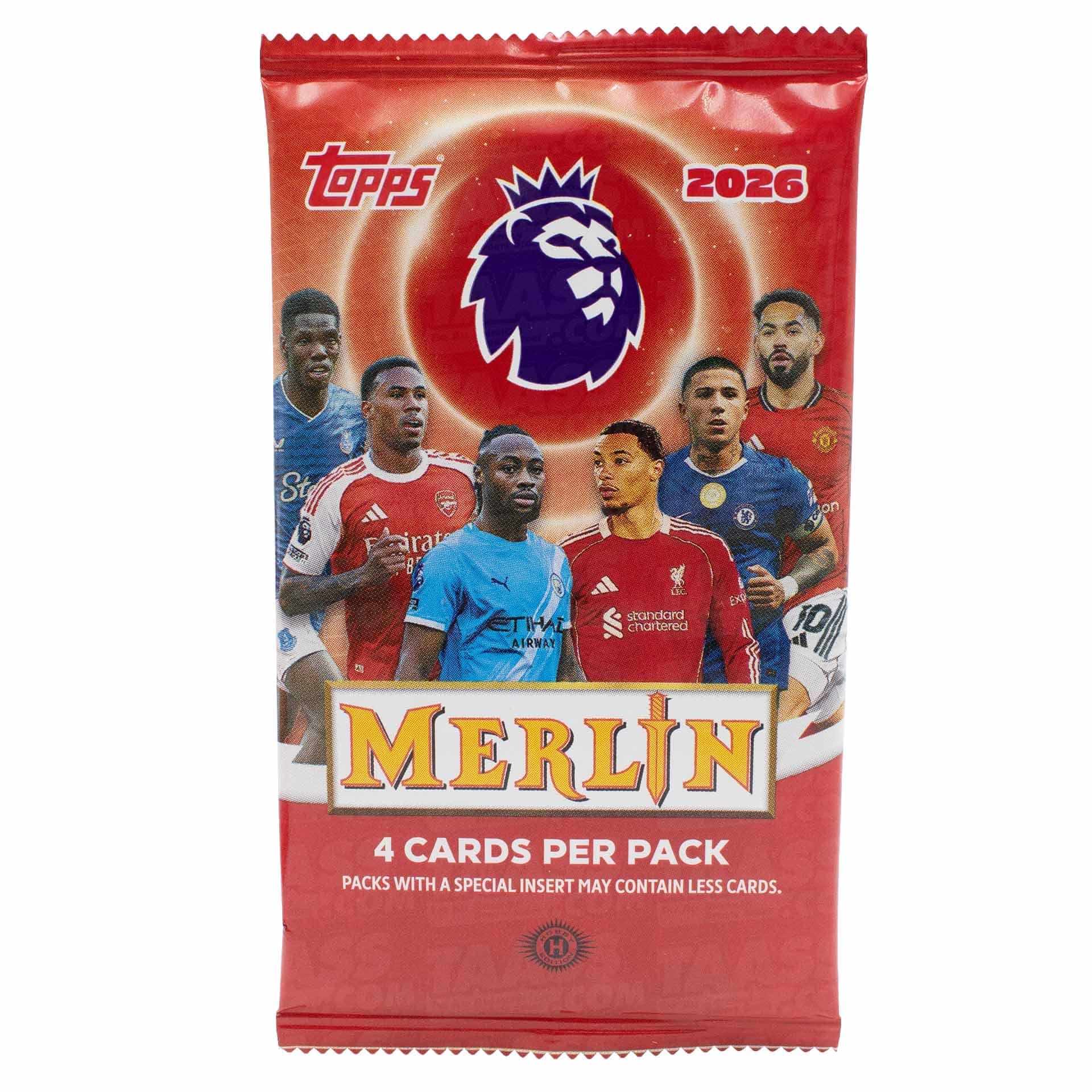2025/26 Topps Merlin Premier League Fußball EPL Hobby Pack