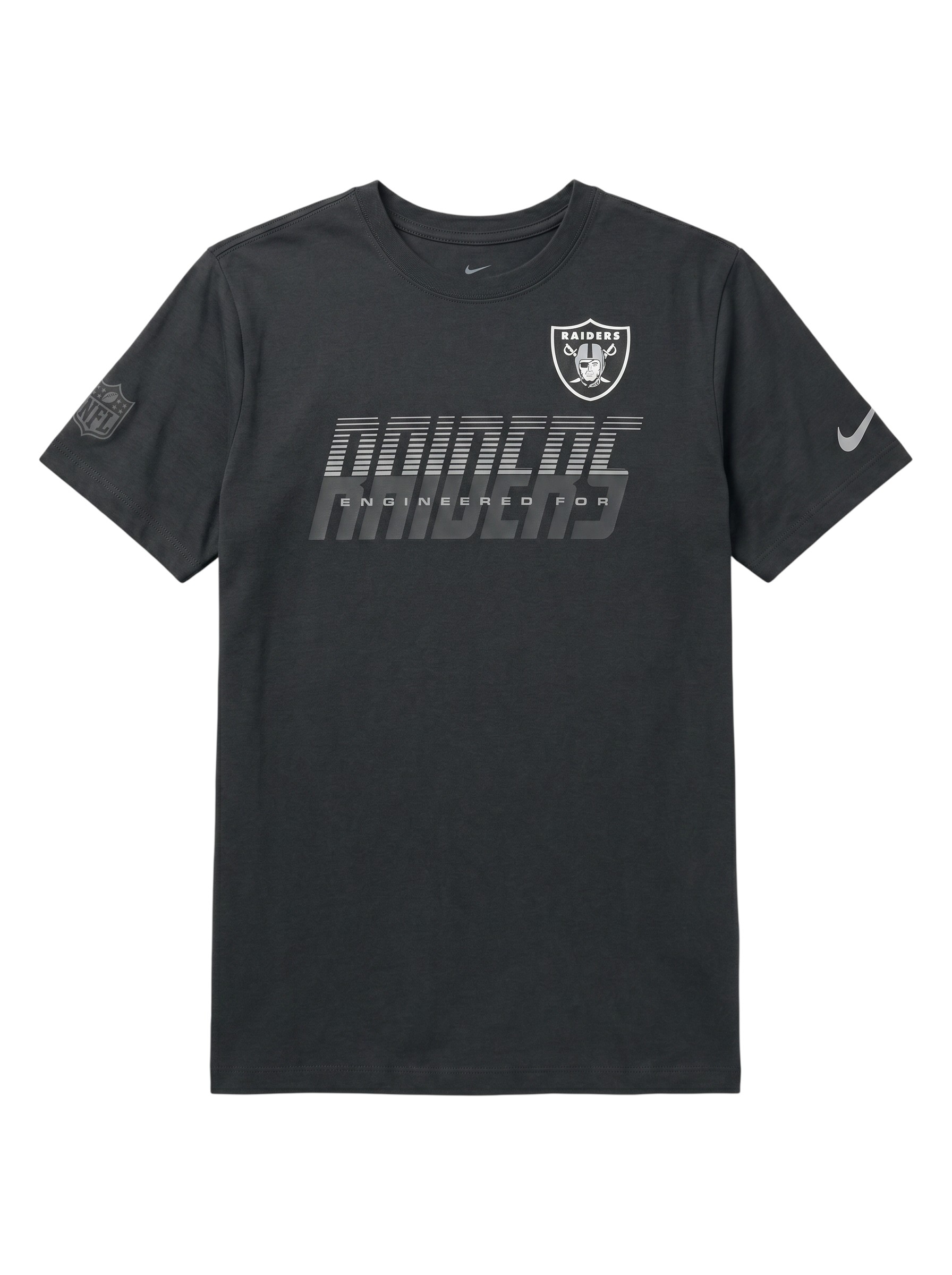 Las Vegas Raiders 2026 NFL Sideline Team Issue Dri-Fit T-Shirt Schwarz