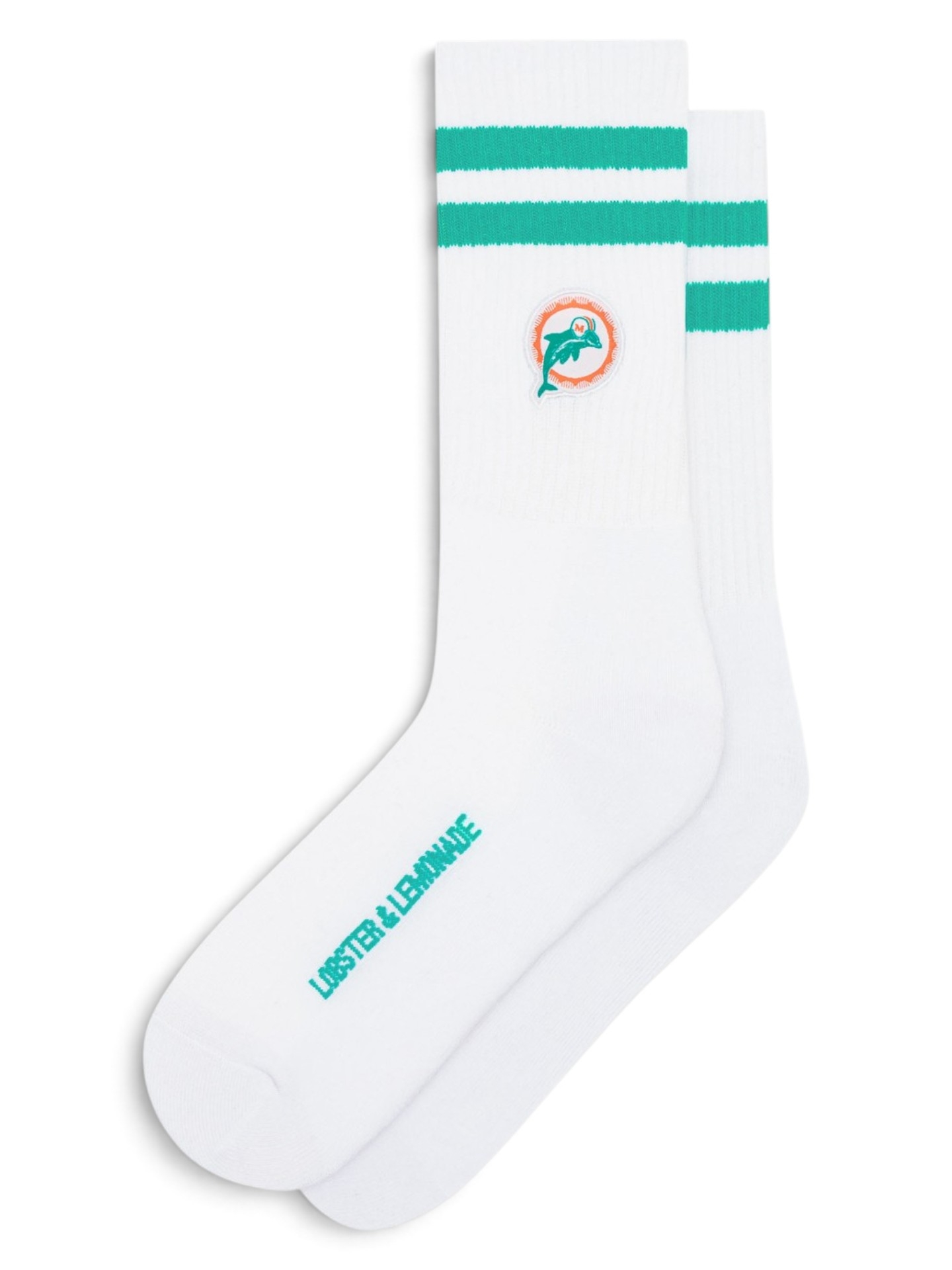 Miami Dolphins L&L '90 Classics NFL Crew Socken Weiß
