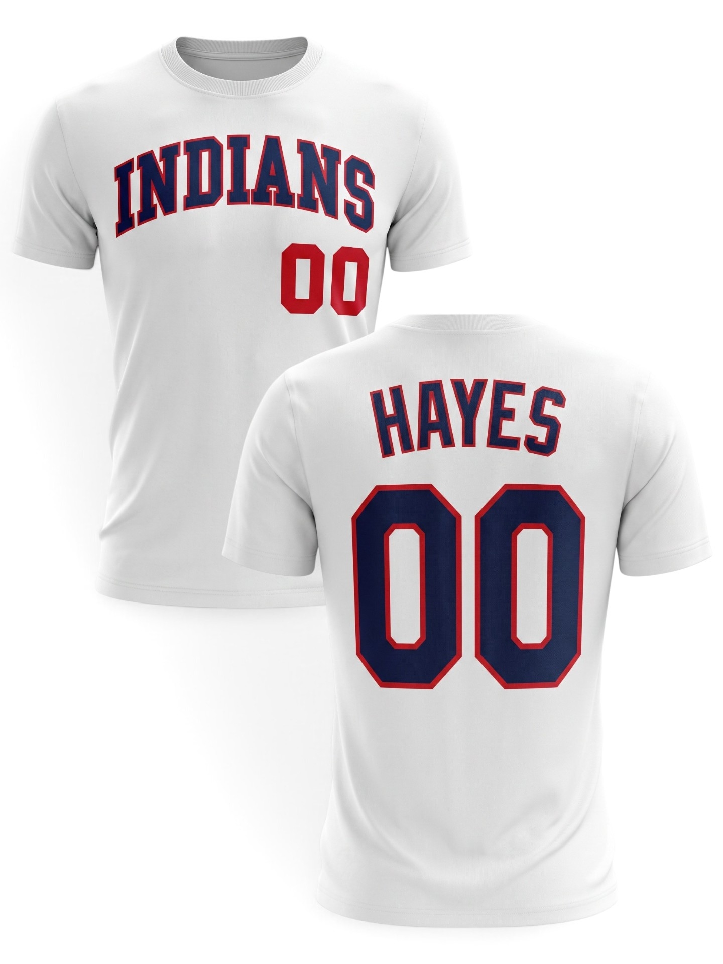 Die Indianer von Cleveland Willie "Mays" Hayes #00 Baseball T-Shirt Weiß