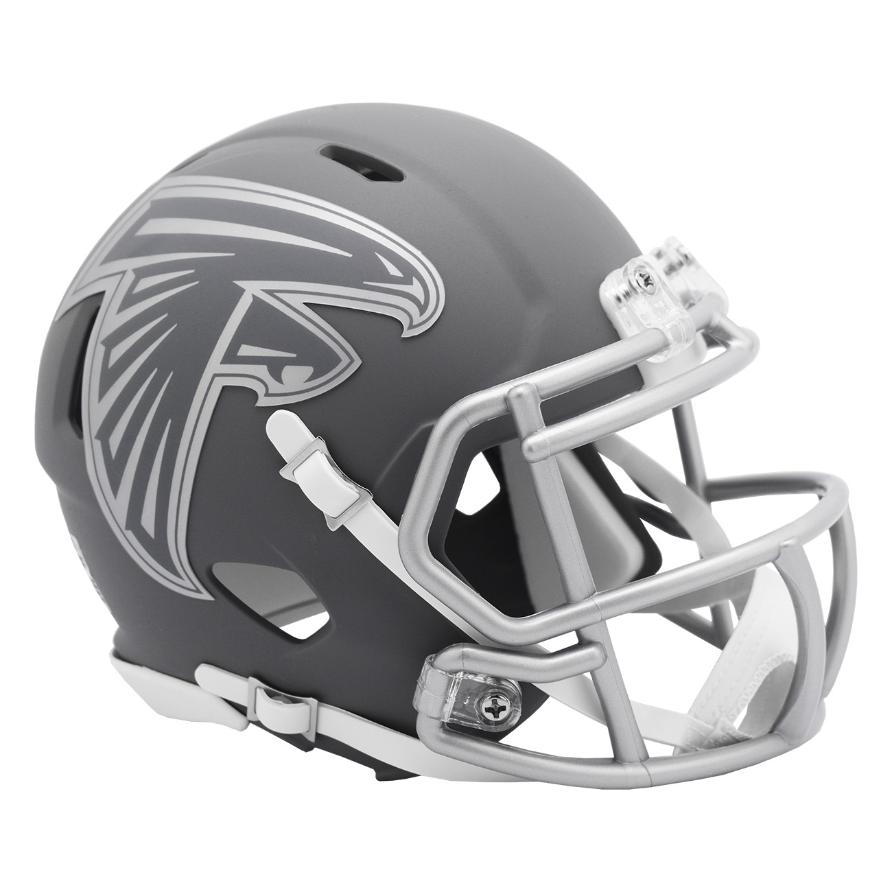 chrome alternate football helmets mini nfl falcons Atlanta Slate Speed gold or silver face mask Riddell Atlanta Falcons Slate Alternate