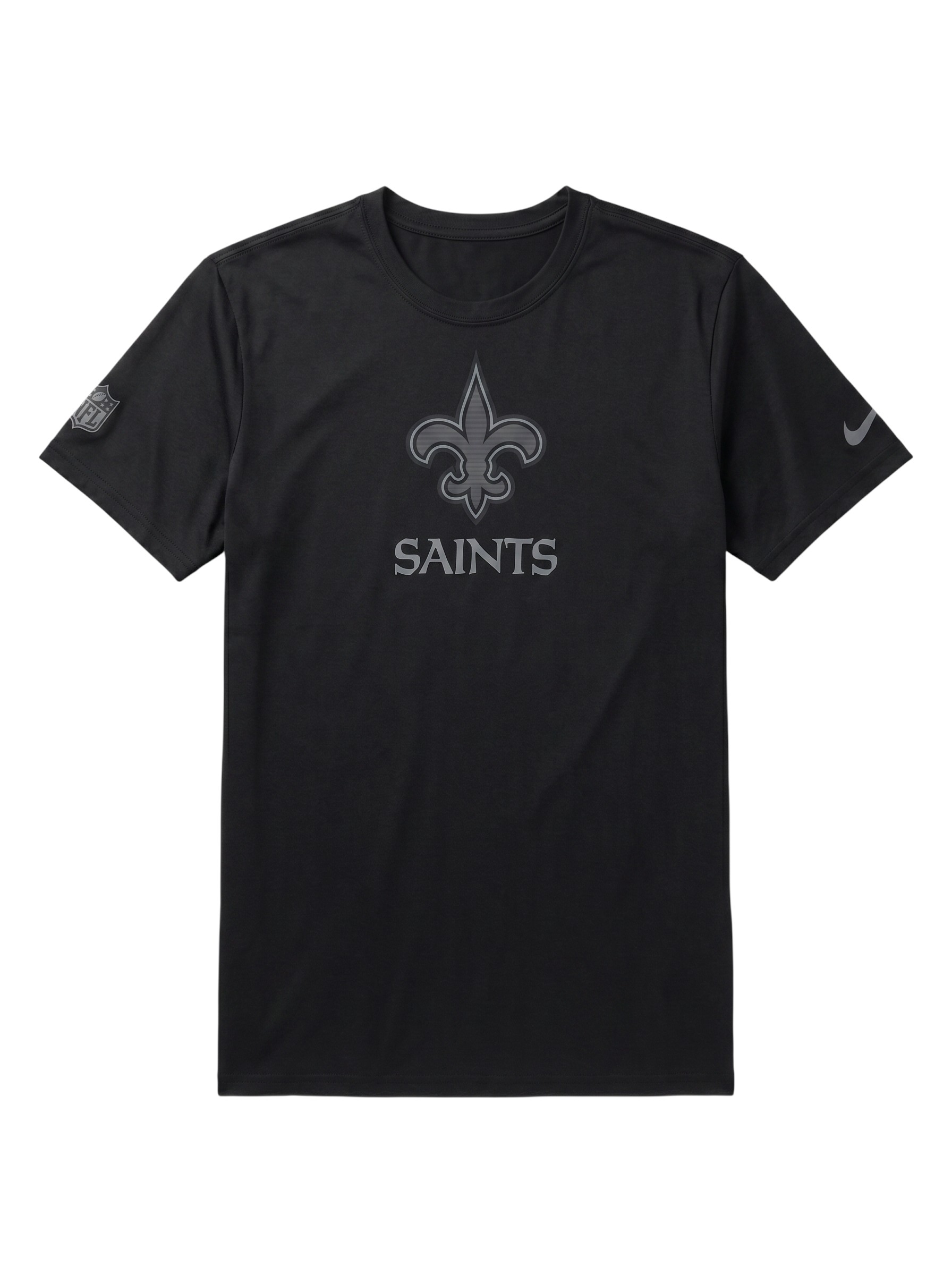 New Orleans Saints 2026 NFL Sideline Lead The Charge Legend T-Shirt Schwarz