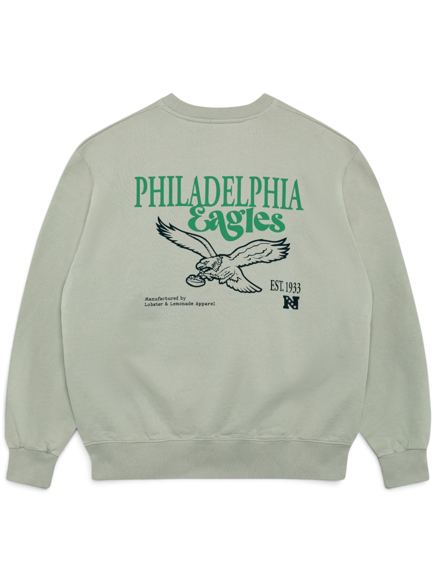 Philadelphia Eagles L&L '96 Classics NFL Crew Sweater Grau
