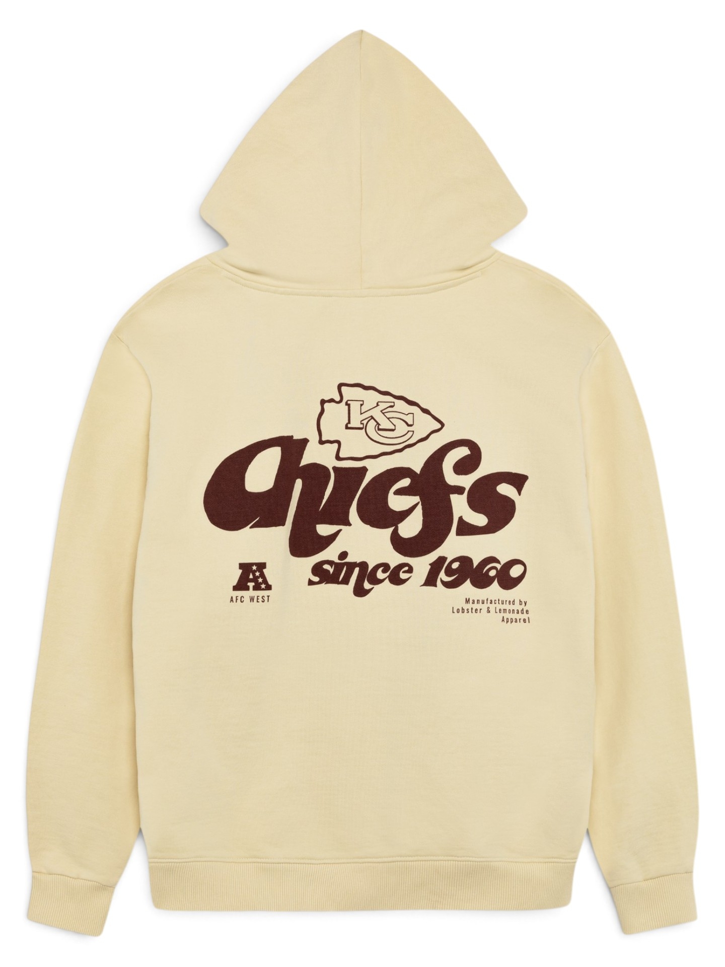 Kansas City Chiefs L&L '76 Classics NFL Hoodie Cream