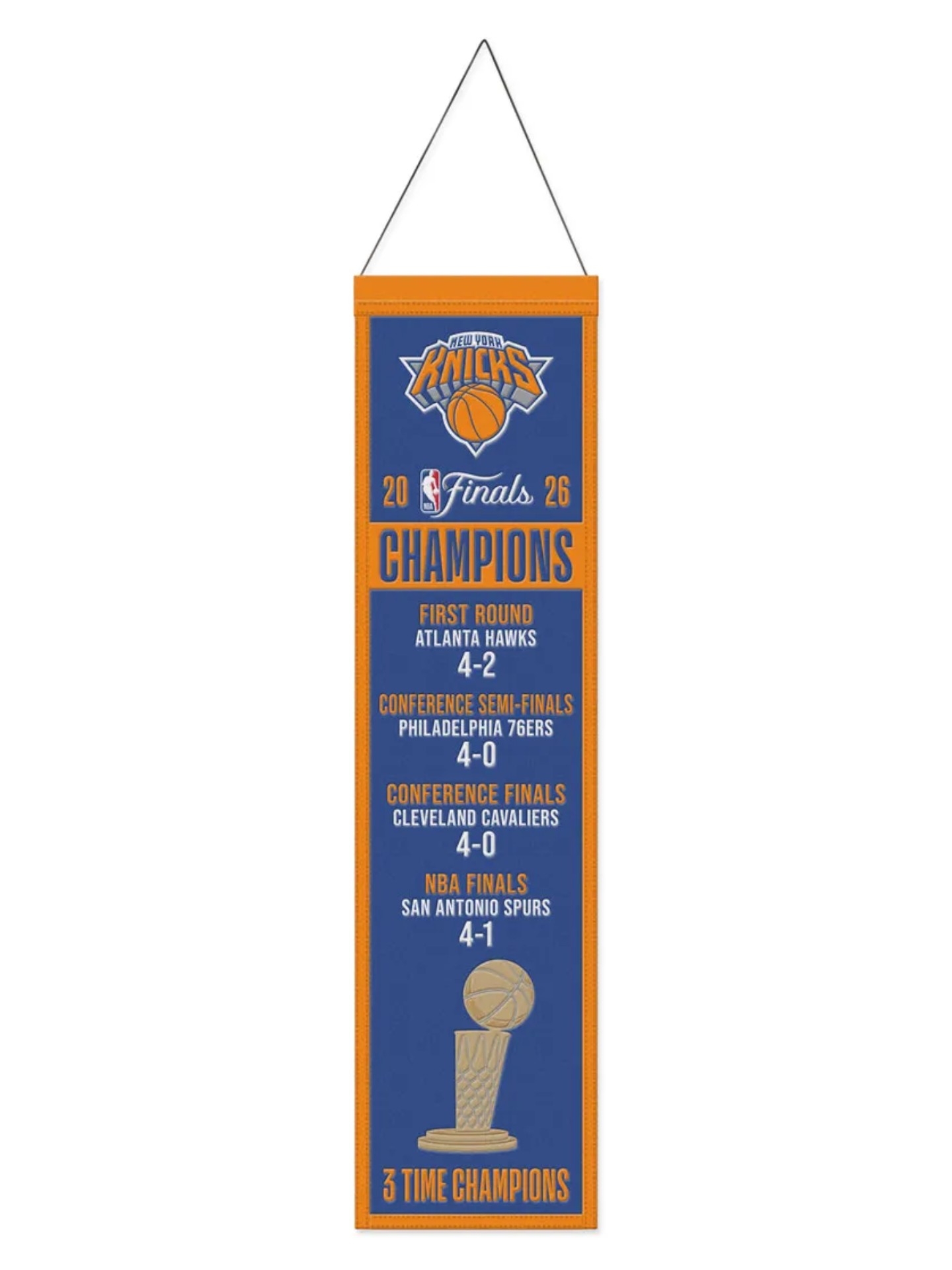 New York Knicks 2026 NBA Wool Banner