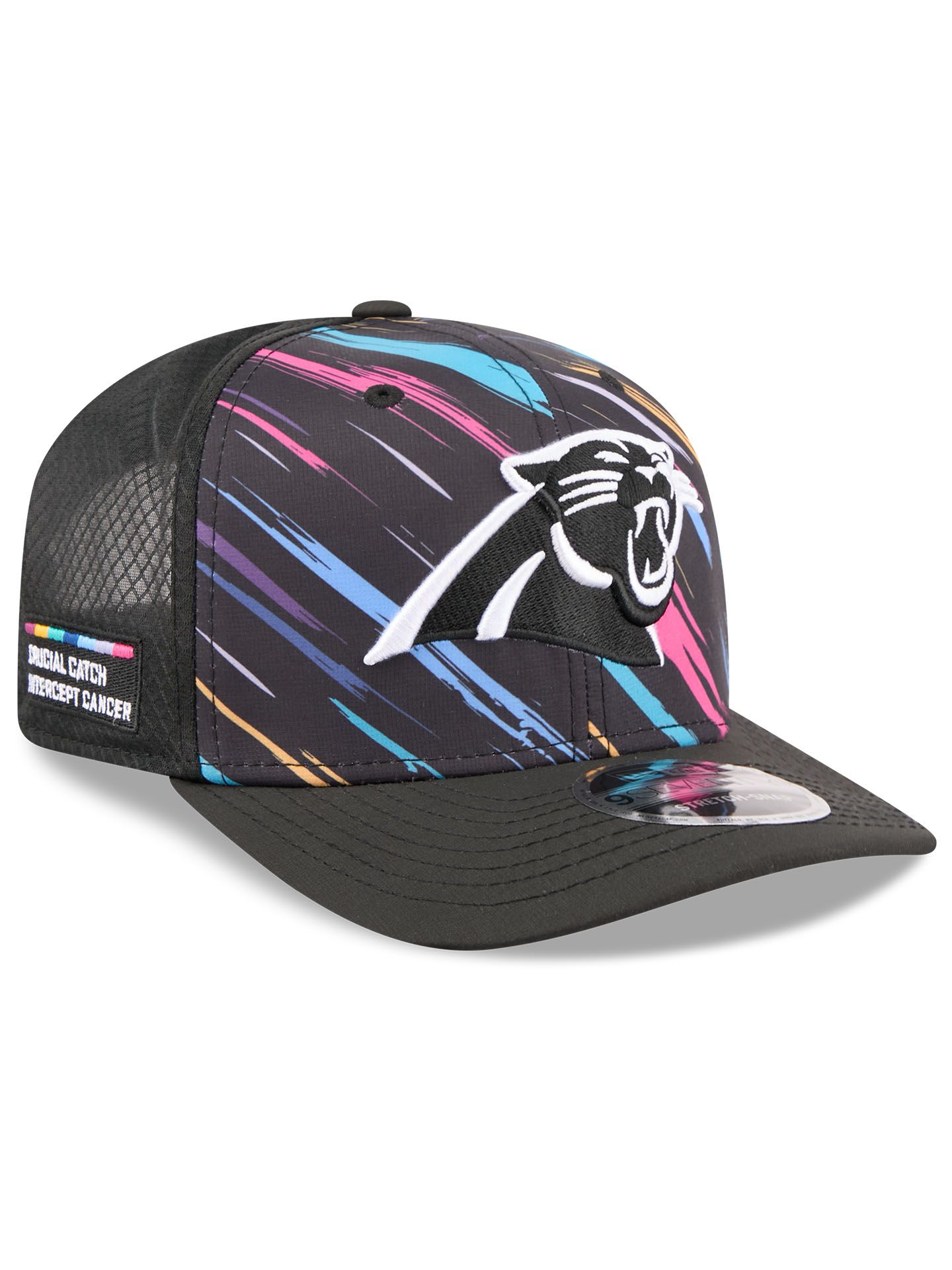 Carolina Panthers 2026 NFL Crucial Catch 9SEVENTY Stretch-Snap Trucker Cap