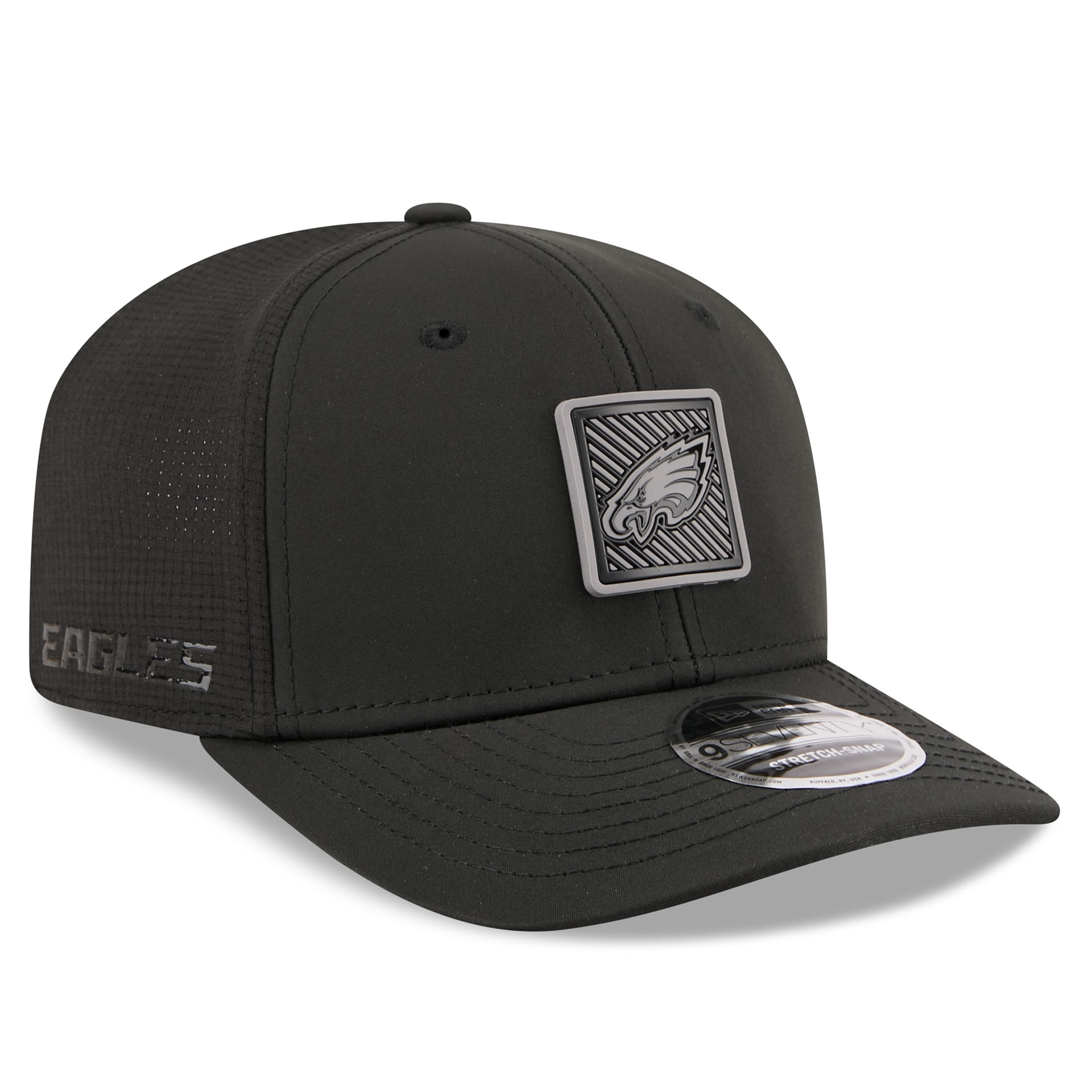 Philadelphia Eagles Black 2026 NFL Training Camp 9SEVENTY Stretch-Snap Cap Black