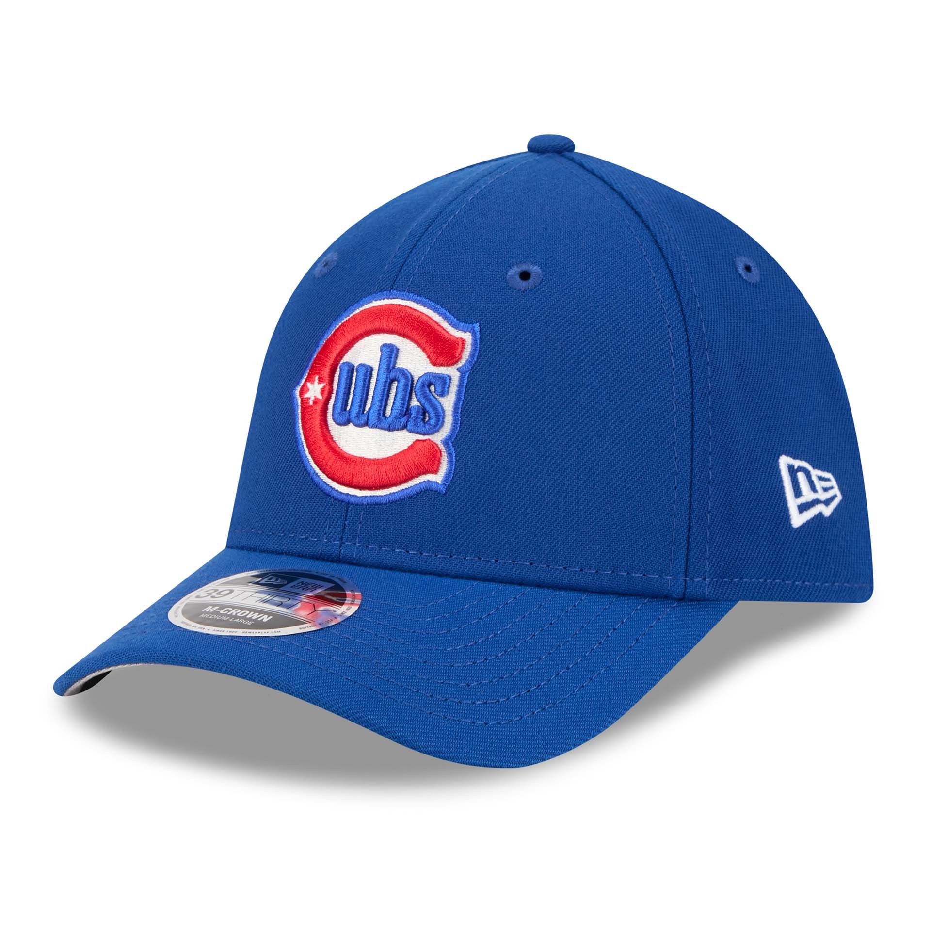 Chicago Cubs MLB Alternate Team Logo 39THIRTY M-Crown Flex Cap Blue