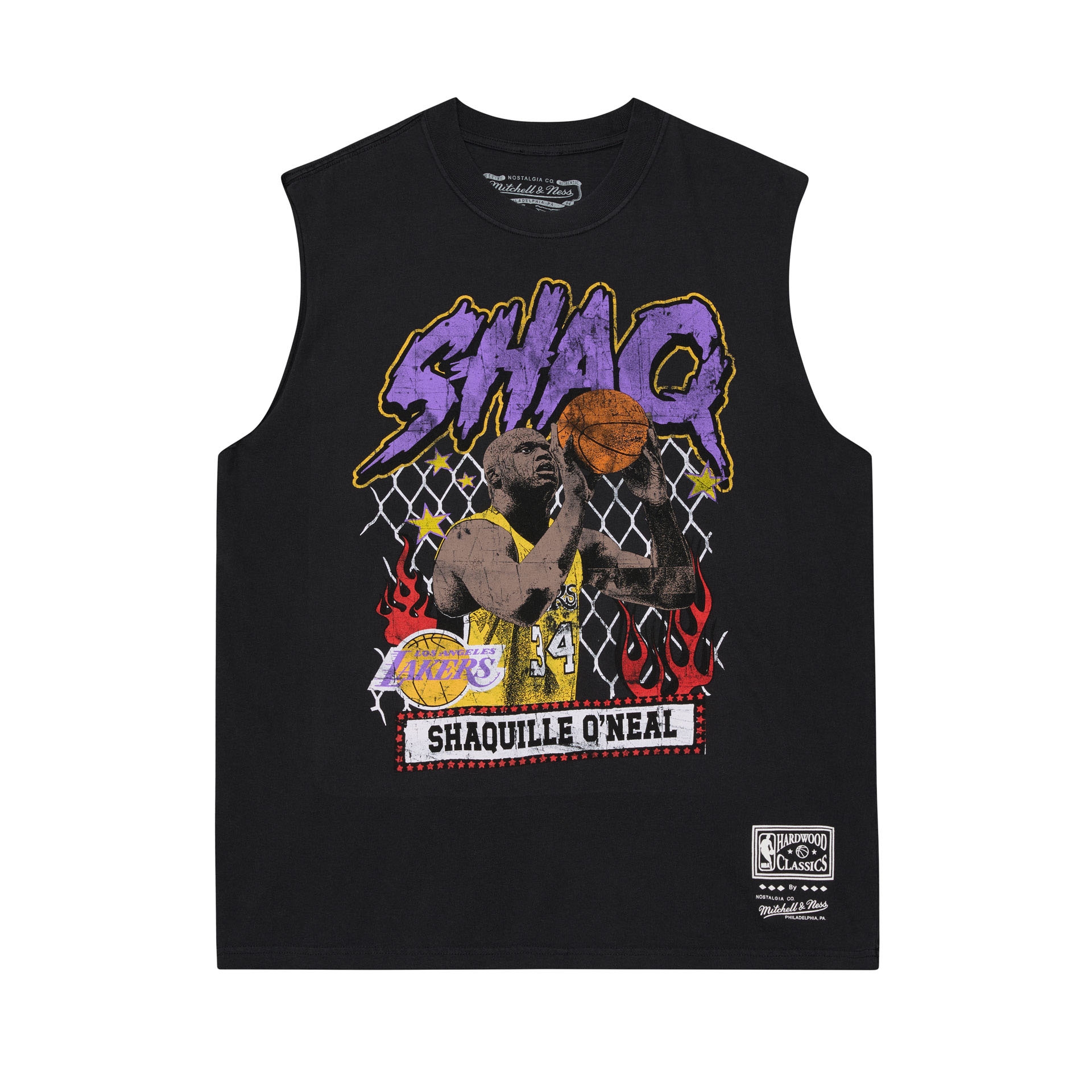 Shaquille O'Neal Los Angeles Lakers Best In Class Muscle Tank Top Schwarz