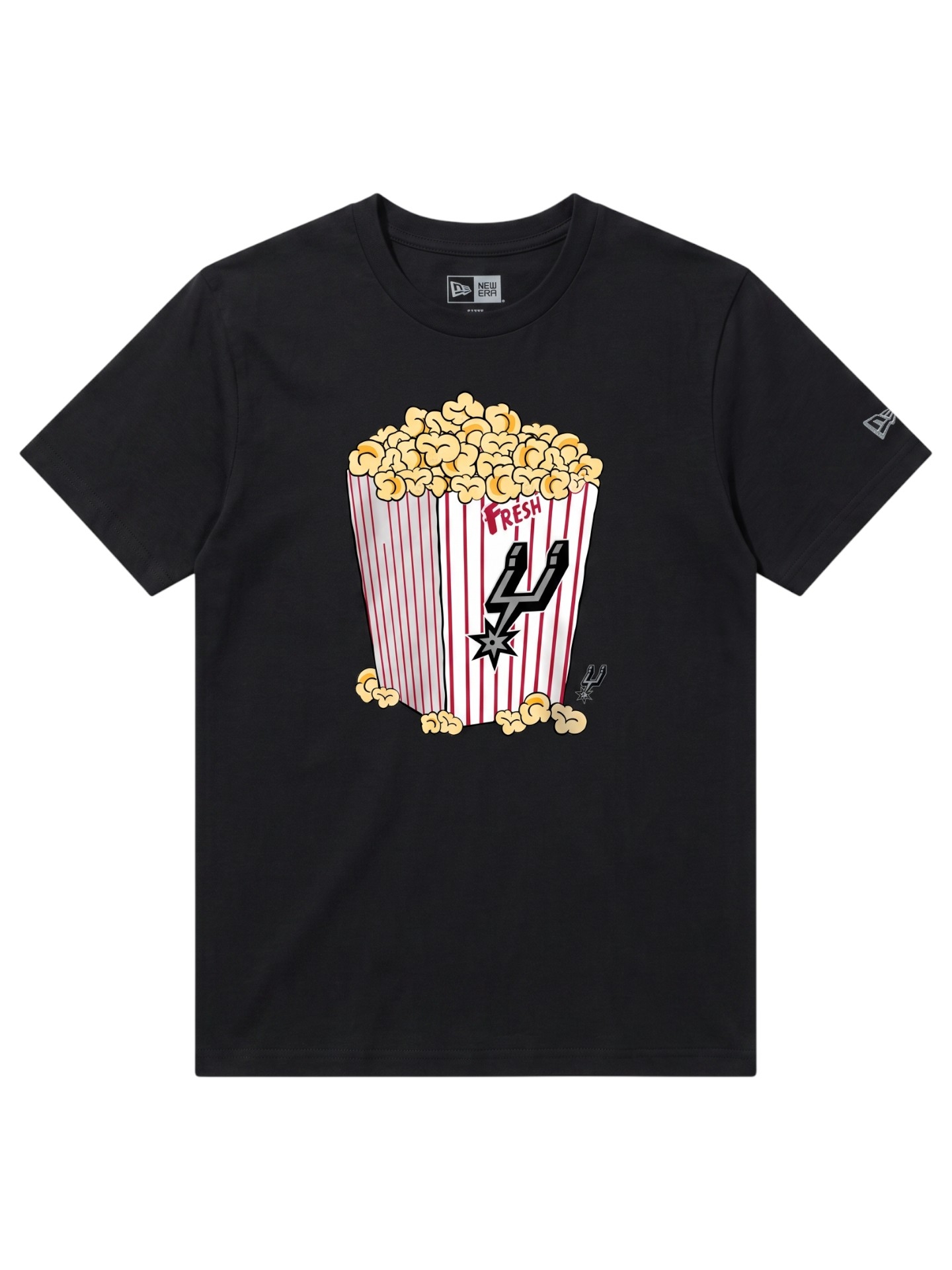 San Antonio Spurs Popcorn Oversized NBA T-Shirt Schwarz