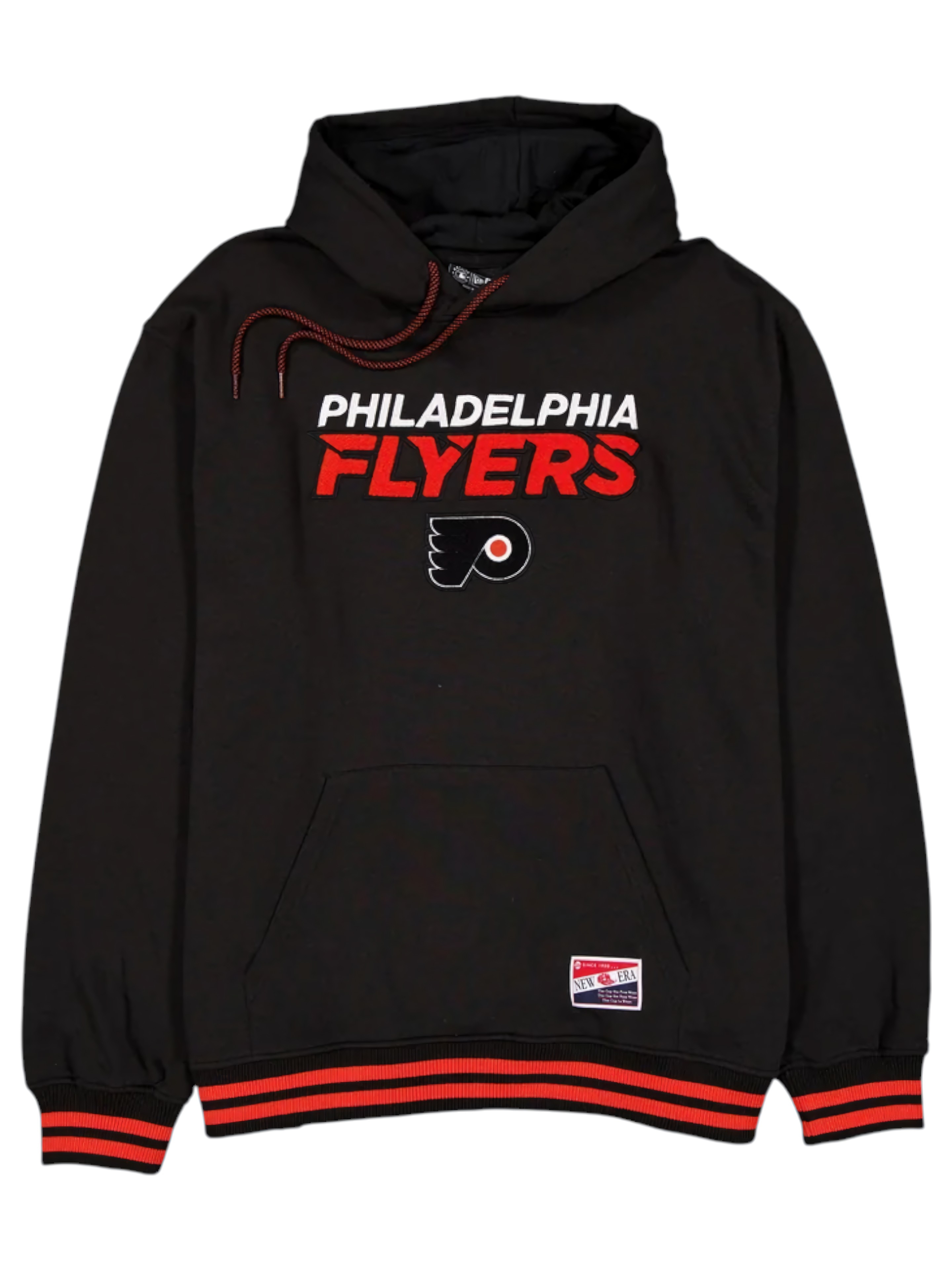 Philadelphia Flyers Felt Logo Throwback NHL Hoodie Black