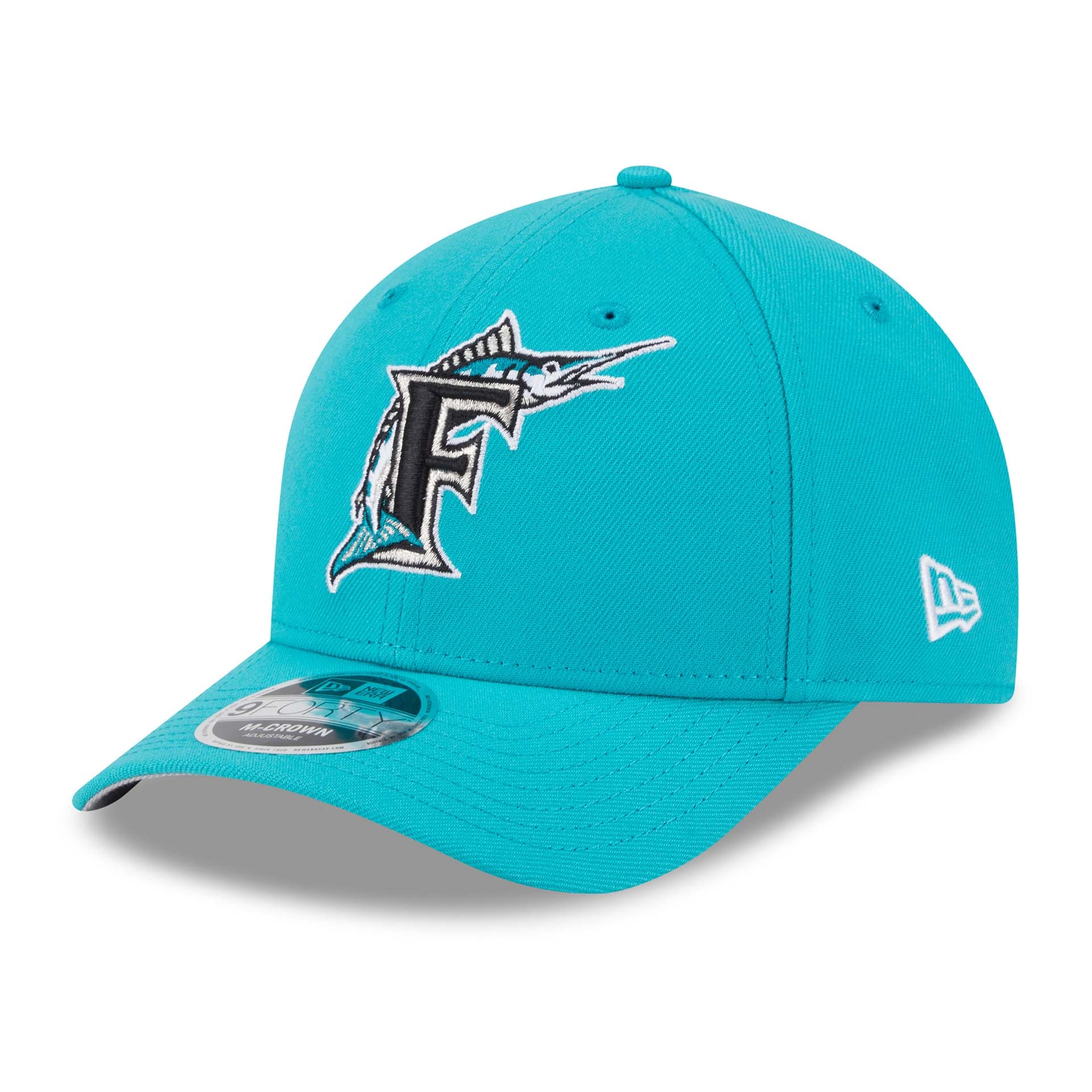 Florida Marlins 1993 Cooperstown Team 9FORTY M-Crown Snapback MLB Cap Türkis