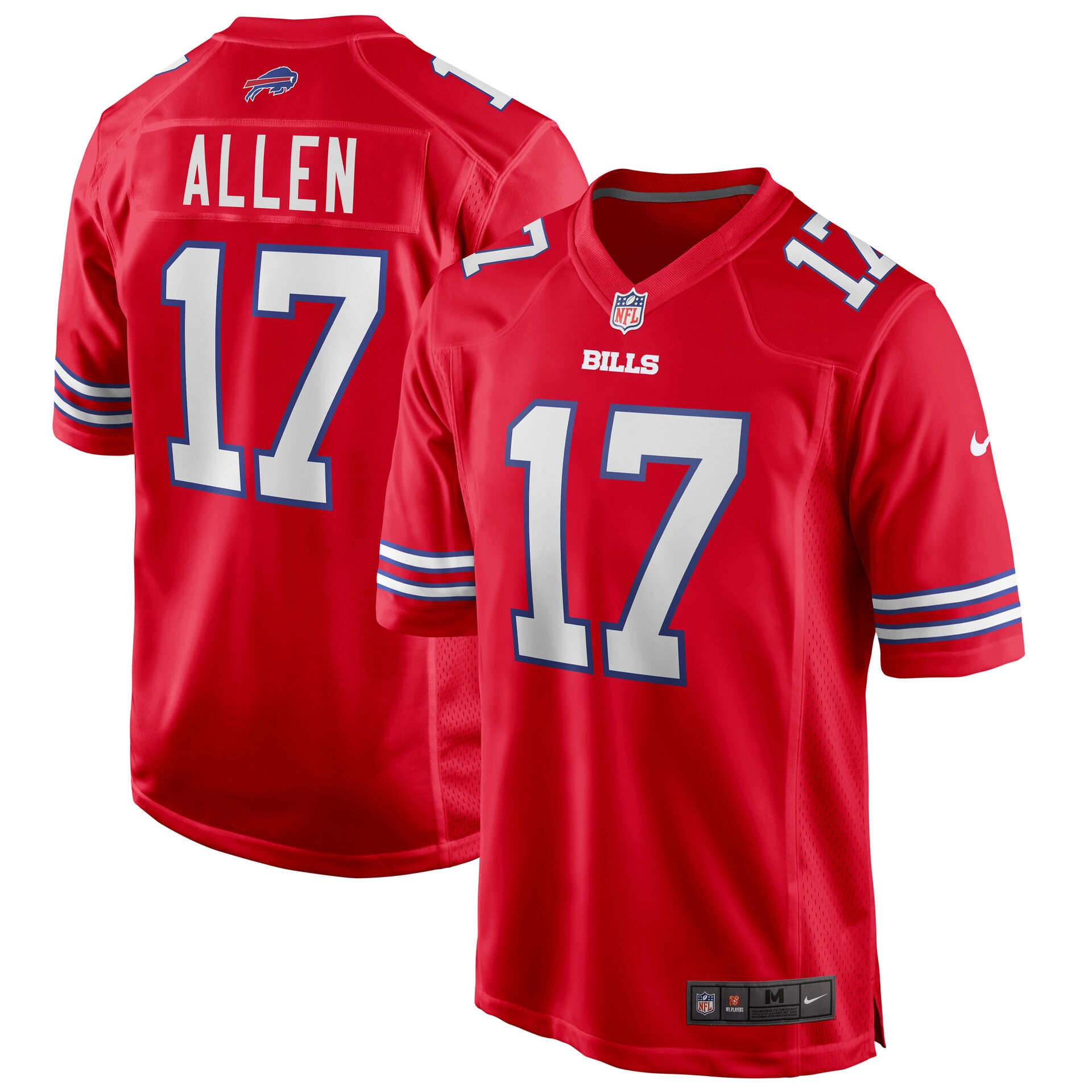 Josh Allen #17 Buffalo Bills Game NFL Jersey Alternate Red