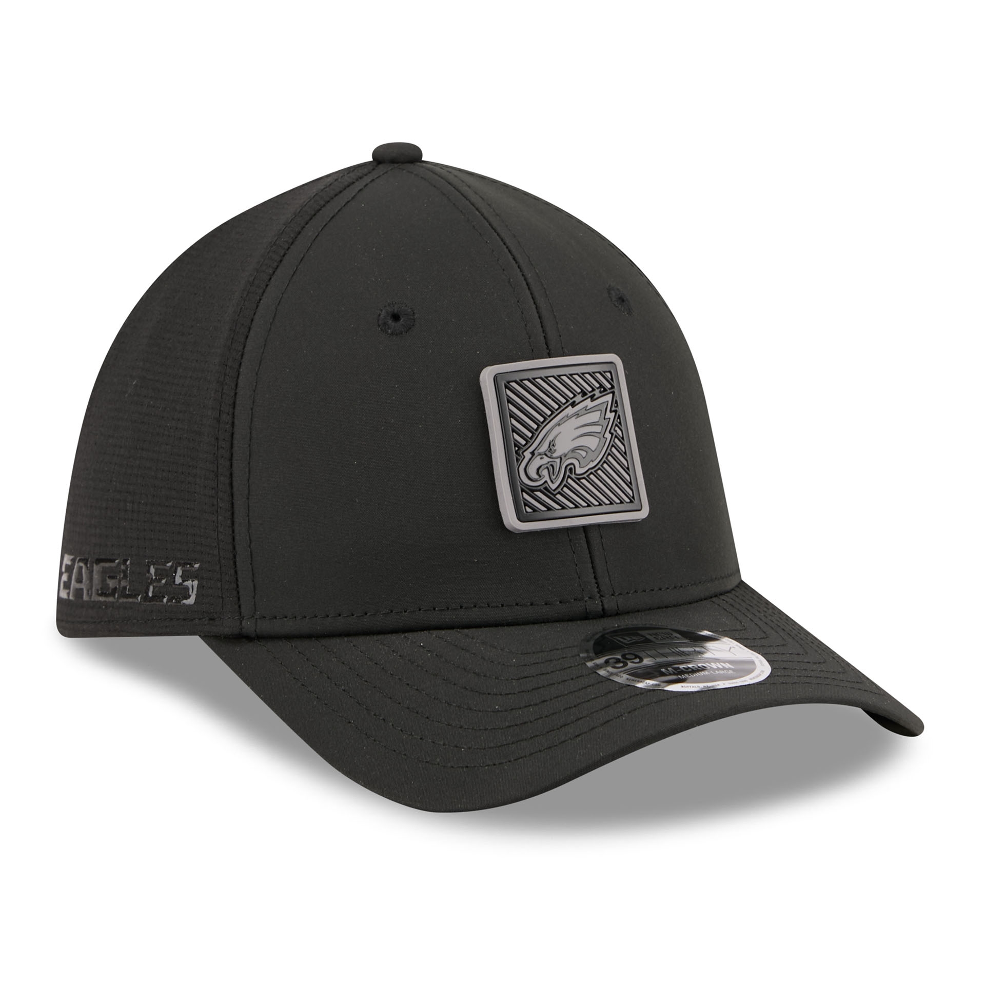 Philadelphia Eagles Black 2026 NFL Training Camp 39THIRTY Flex Cap