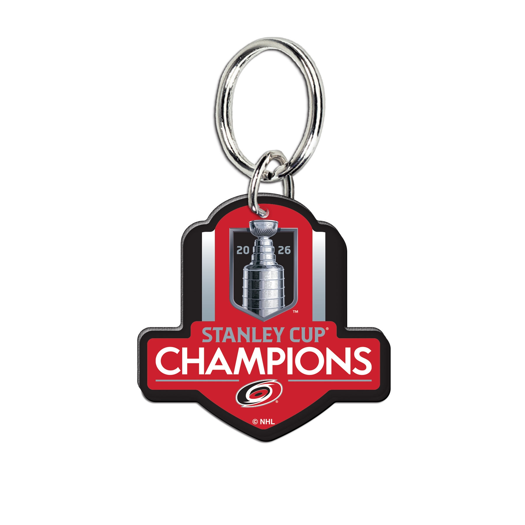 Carolina Hurricanes 2026 Stanley Cup Champions Acrylic Key Ring