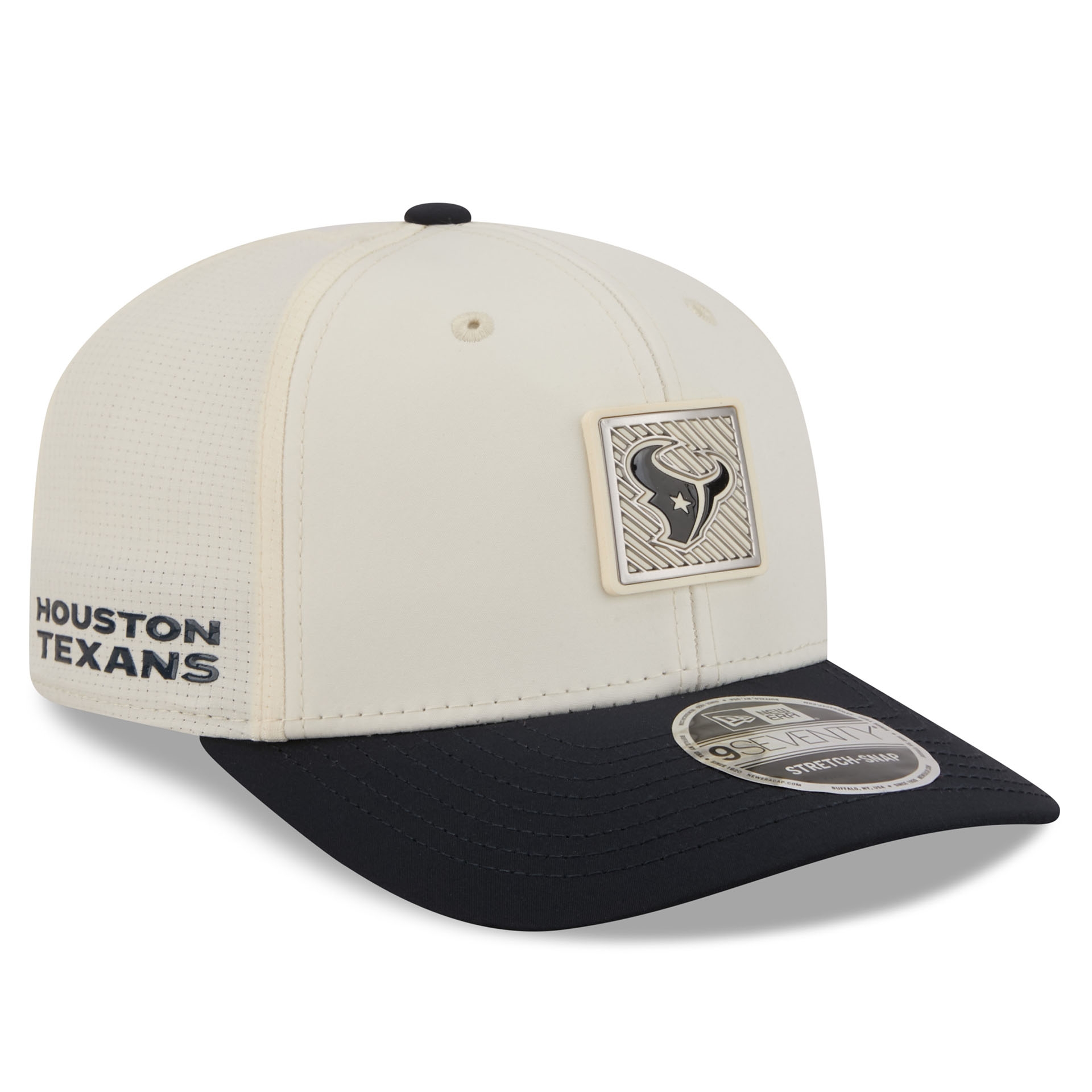 Houston Texans 2026 NFL Training Camp 9SEVENTY Stretch-Snap Cap Cream/Navy