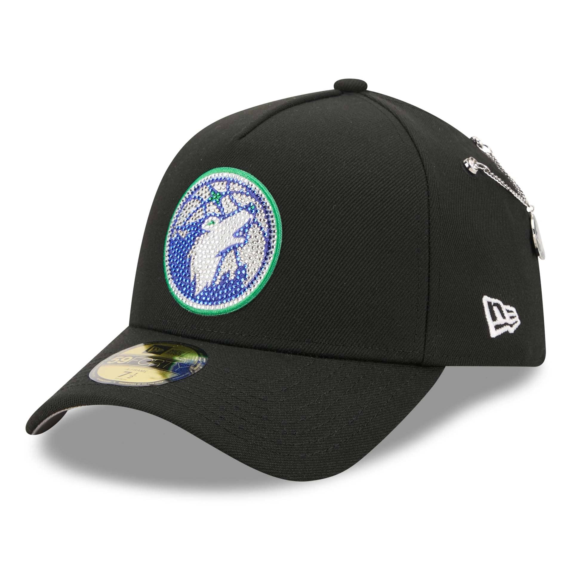 Minnesota Timberwolves 2026 NBA Draft On-Stage Crystal 59FORTY A-Frame Fitted Cap Black