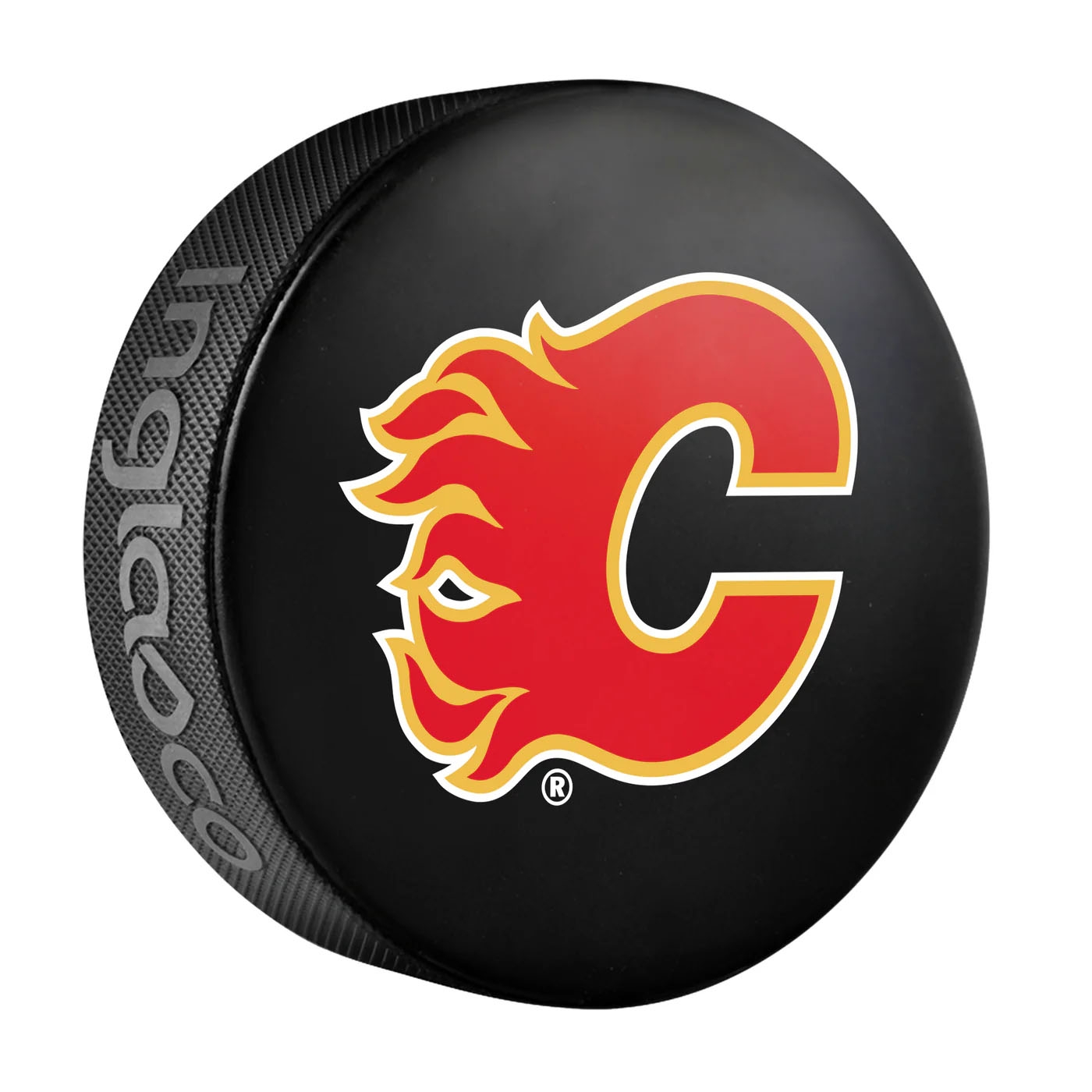 Calgary Flames Logo Souvenir Collector NHL Puck