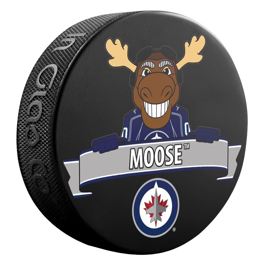 Winnipeg Jets Moose Mascot NHL Souvenir Puck
