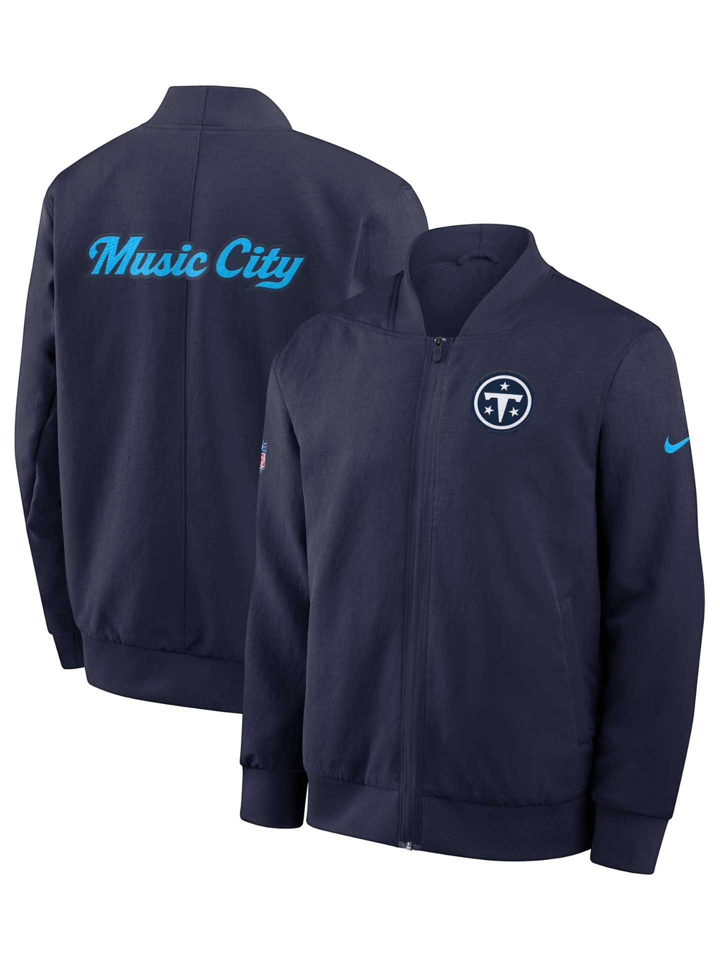 Tennessee Titans 2026 Rivalries Sideline Bomber Jacke Navy