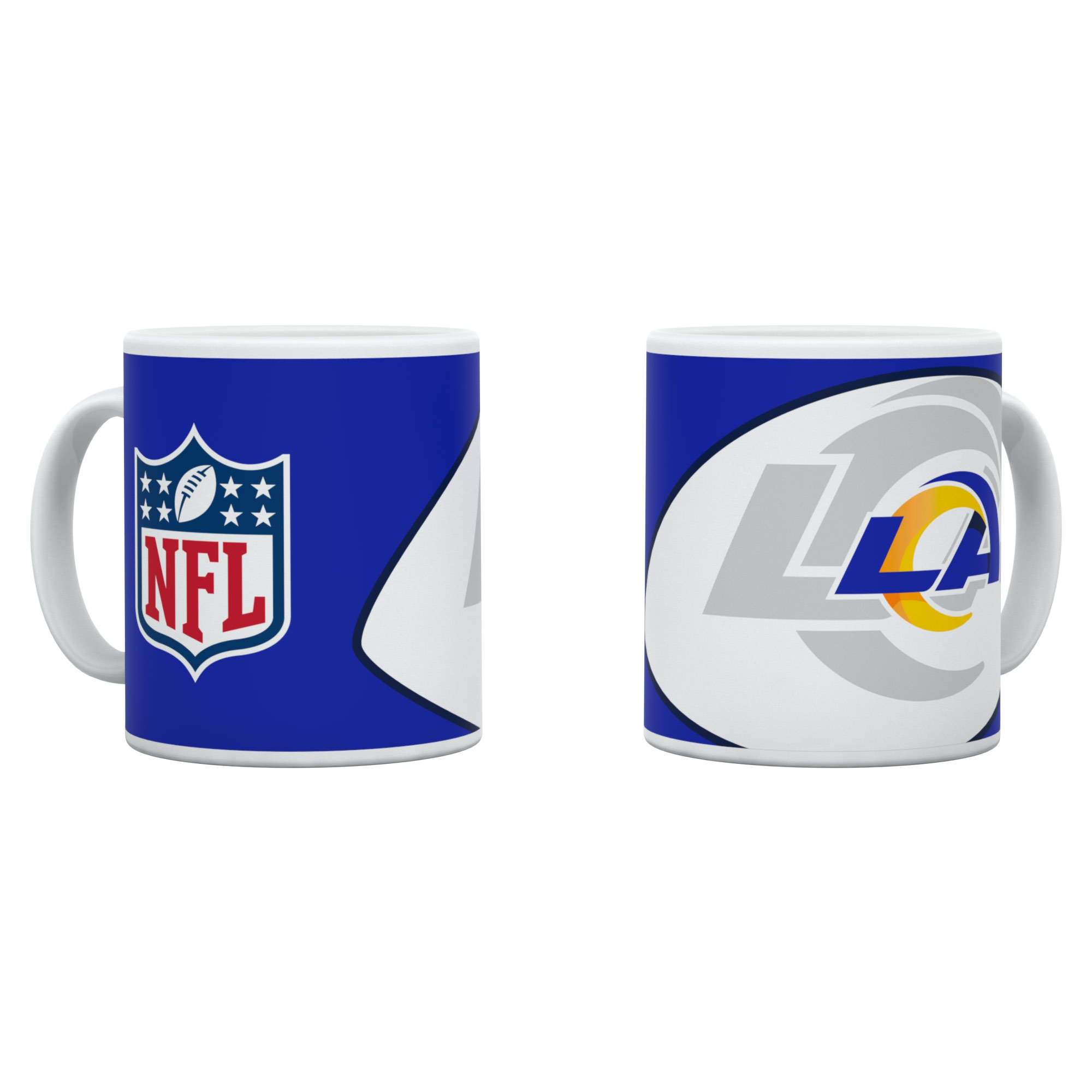 Los Angeles Rams Shadow Logo & Shield NFL Becher (330 ml)