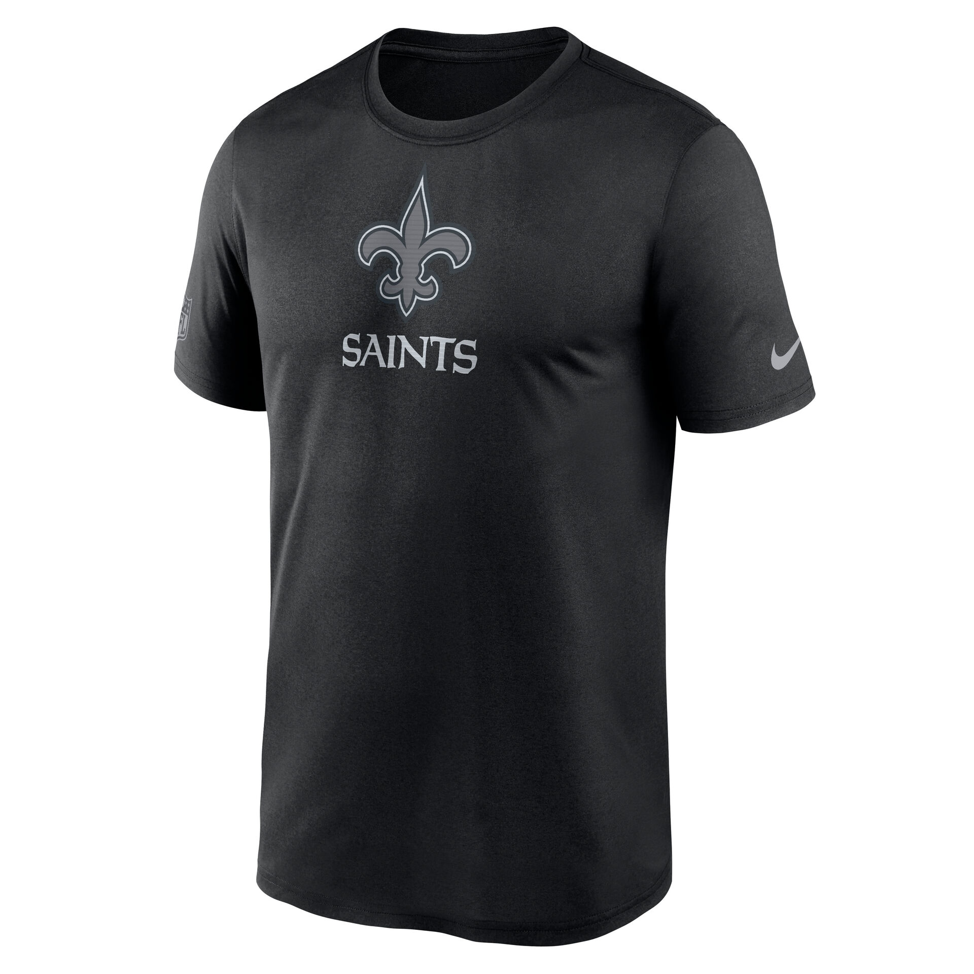New Orleans Saints 2026 NFL Sideline Lead The Charge Legend T-Shirt Schwarz