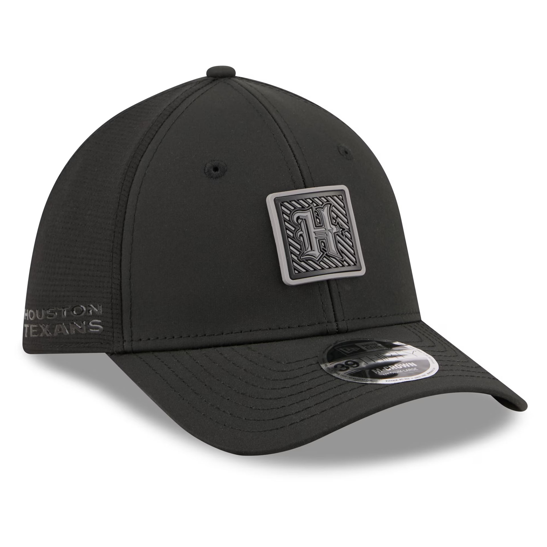 Houston Texans "H" Black 2026 NFL Training Camp 39THIRTY Flex Cap