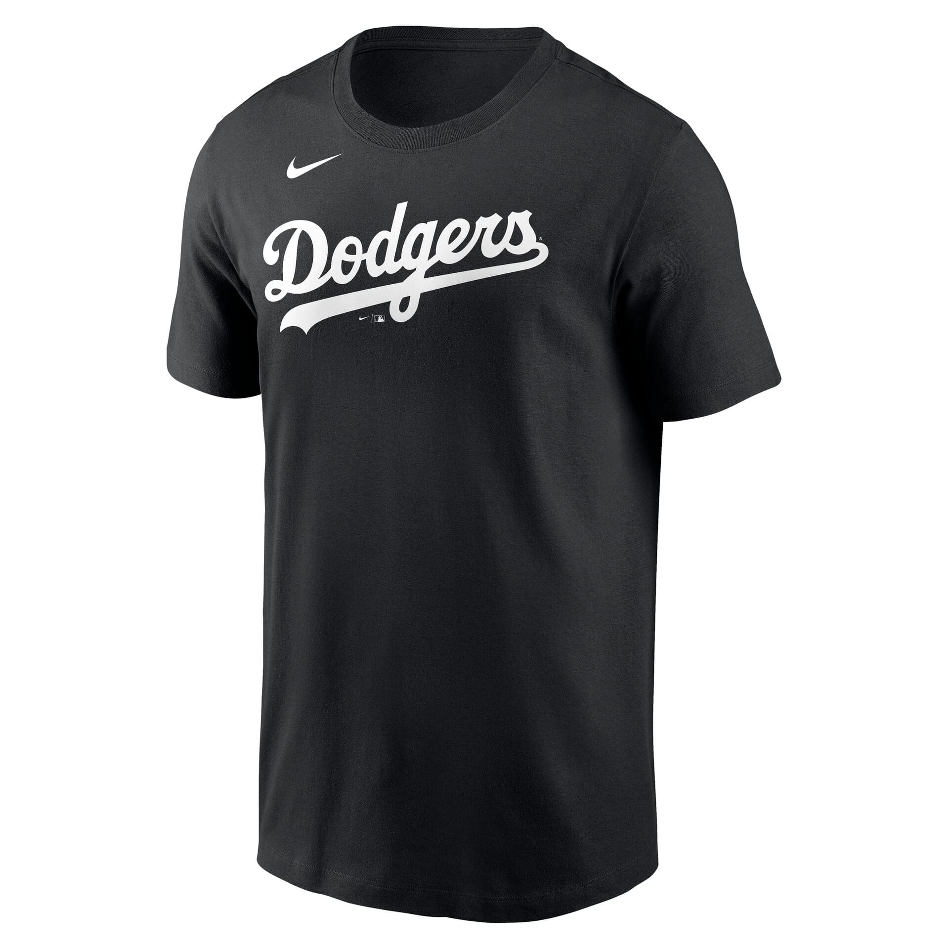 Los Angeles Dodgers Cotton Wordmark MLB T-Shirt Schwarz
