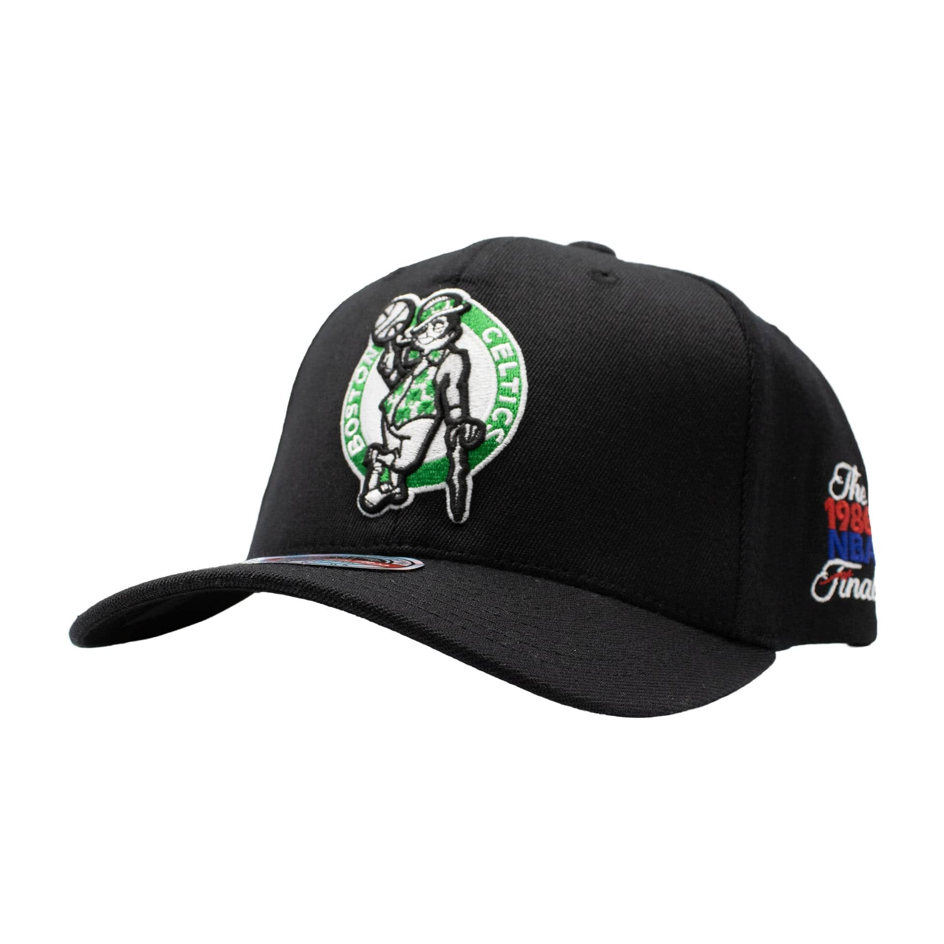 Boston Celtics 1986 NBA Finals Classic Red Stretch-Snap Cap Schwarz