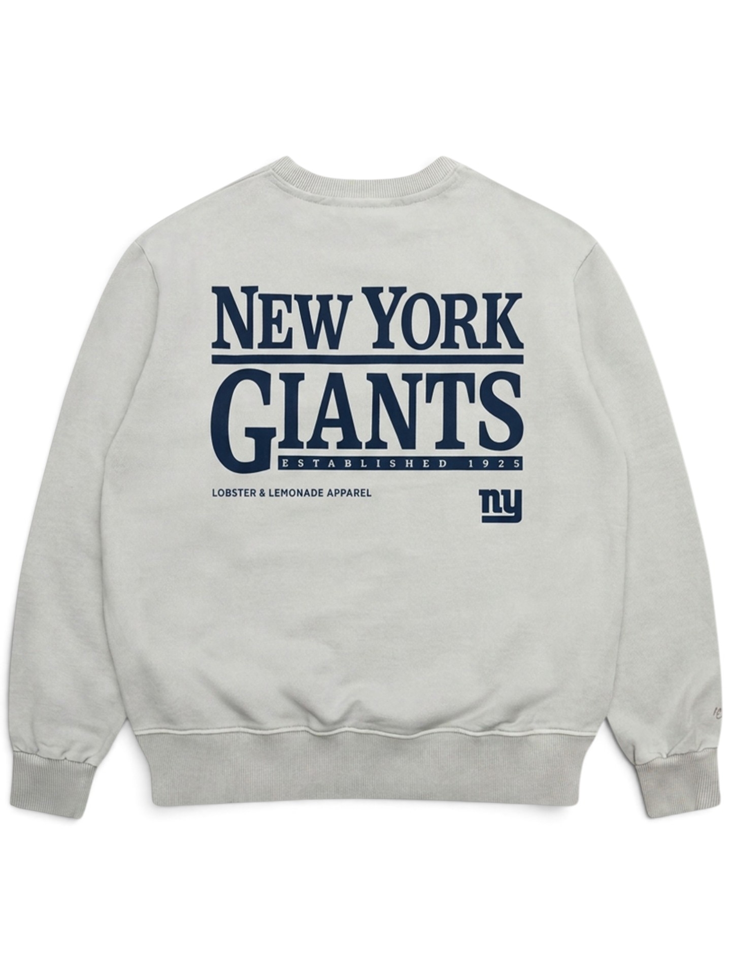 New York Giants L&L '96 Classics NFL Crew Sweater Gray